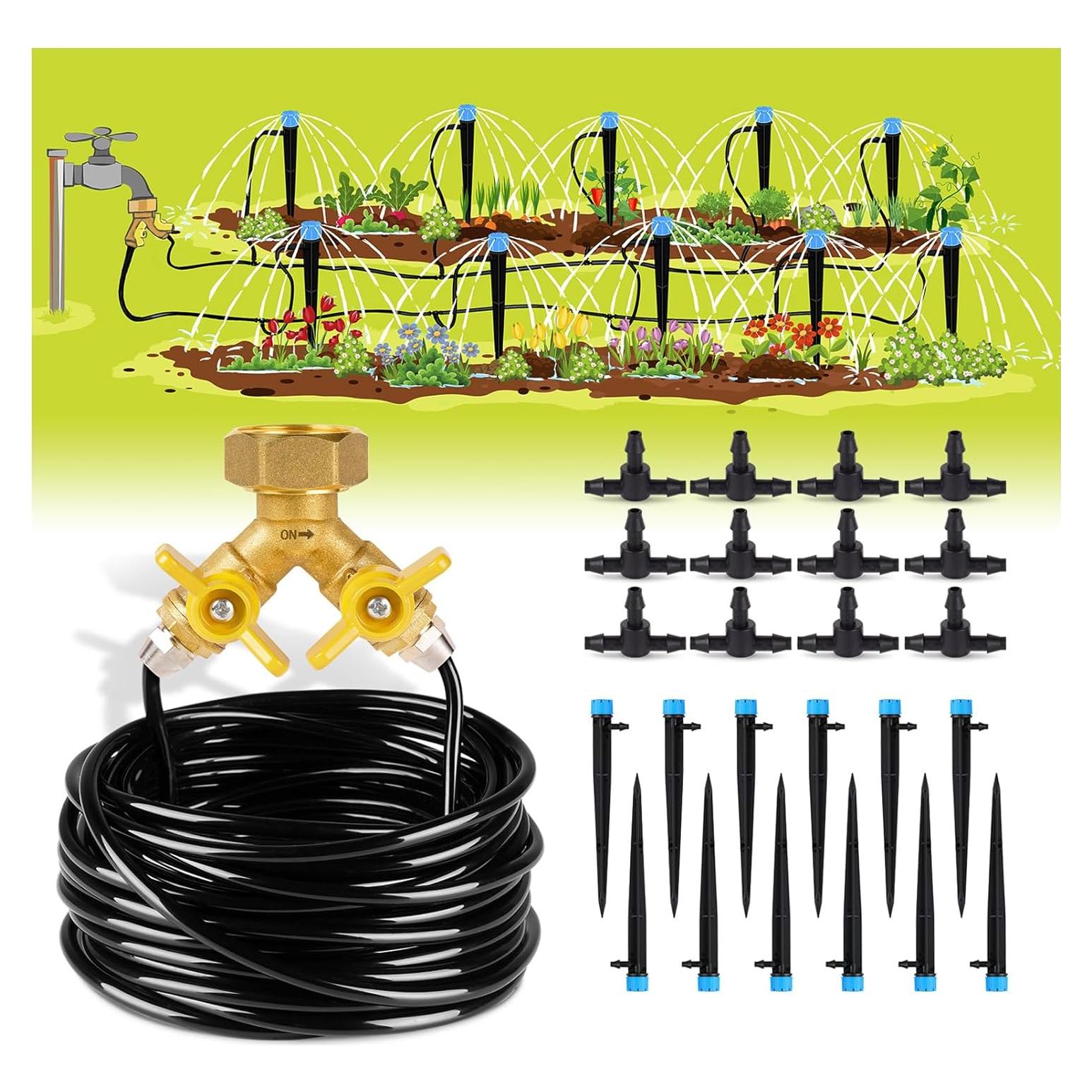 Kit de Riego por Goteo HIRALIY 15m Automático para Jardín