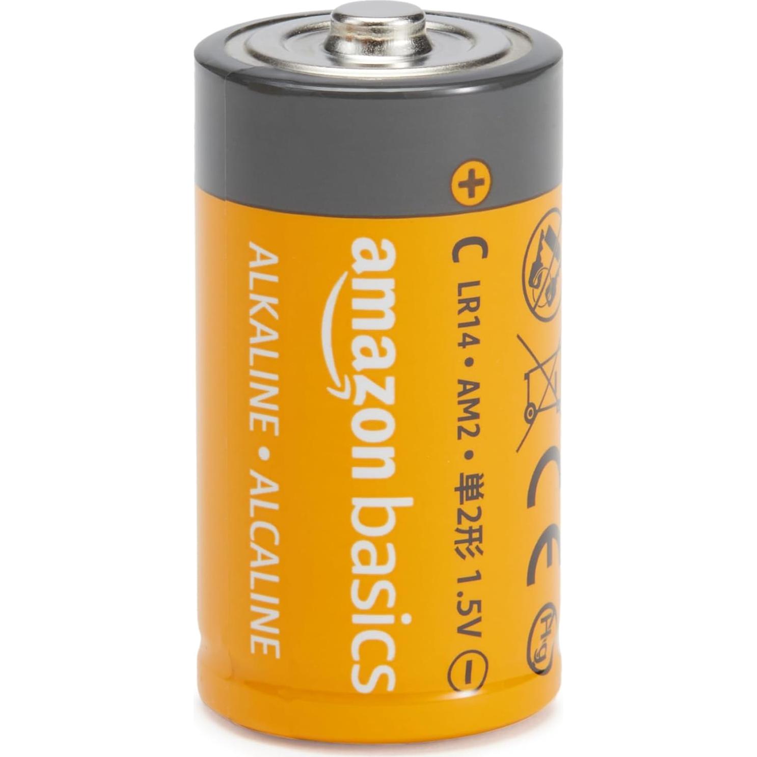 Pilas Alcalinas Tipo C Amazon Basics 12 Piezas 1.5V