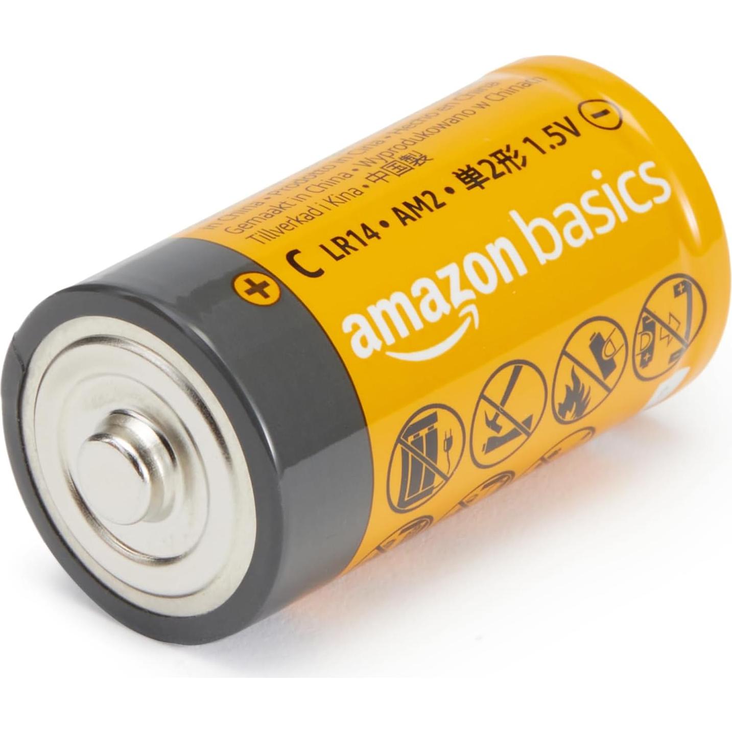 Pilas Alcalinas Tipo C Amazon Basics 12 Piezas 1.5V