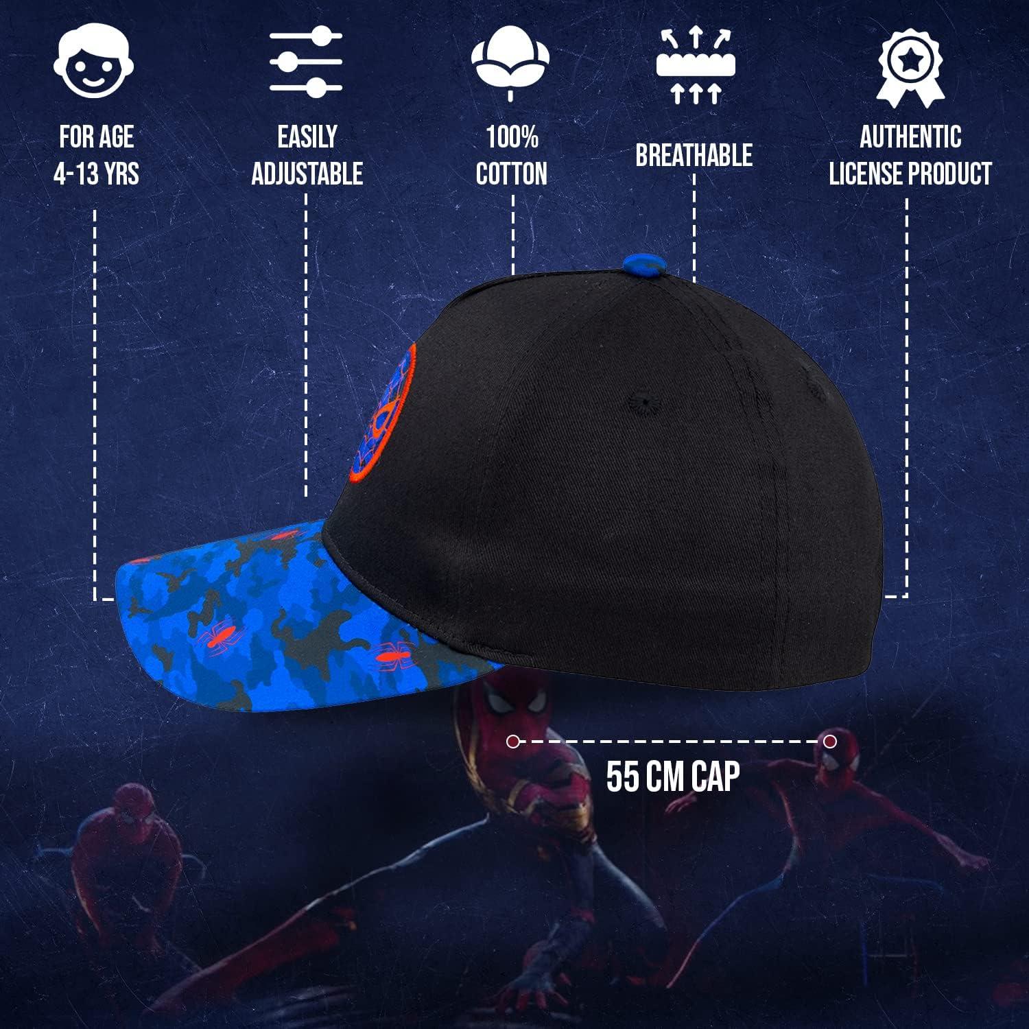 Gorra de Béisbol Spiderman para Niños 3 a 9 Años