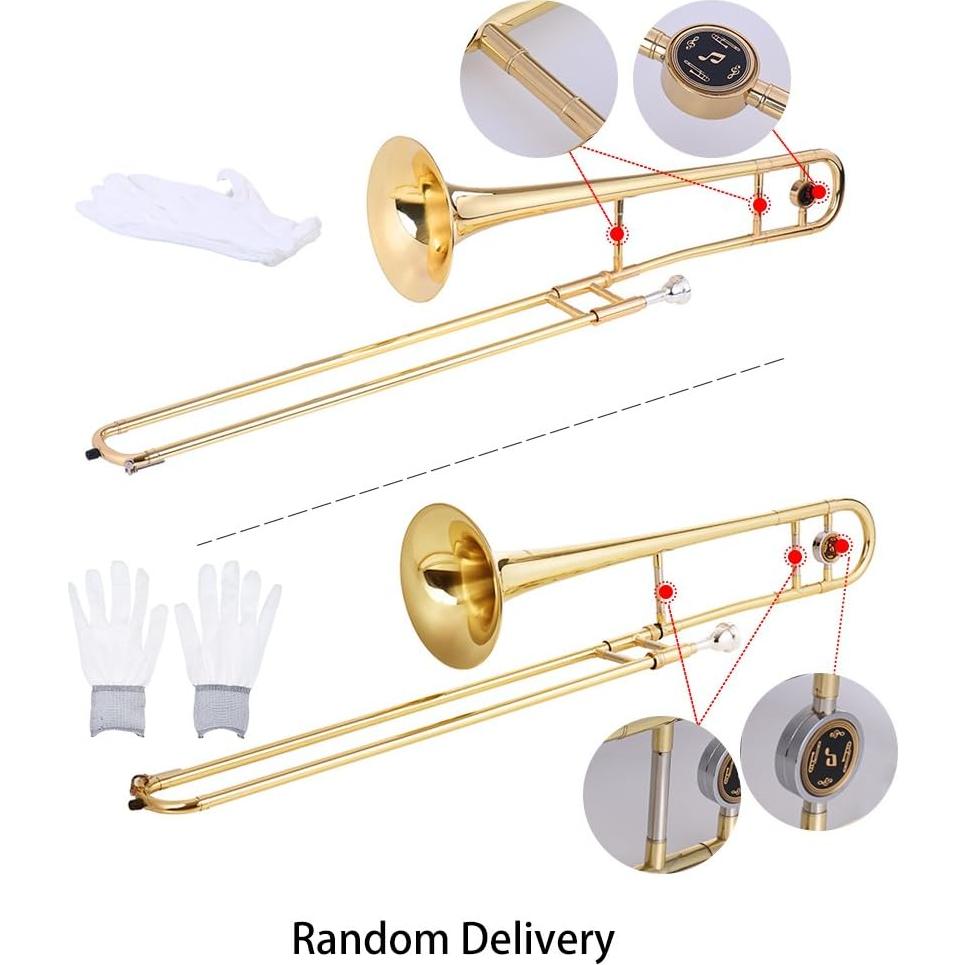 Trombón Bb Btuty de Bronce con Estuche y Accesorios