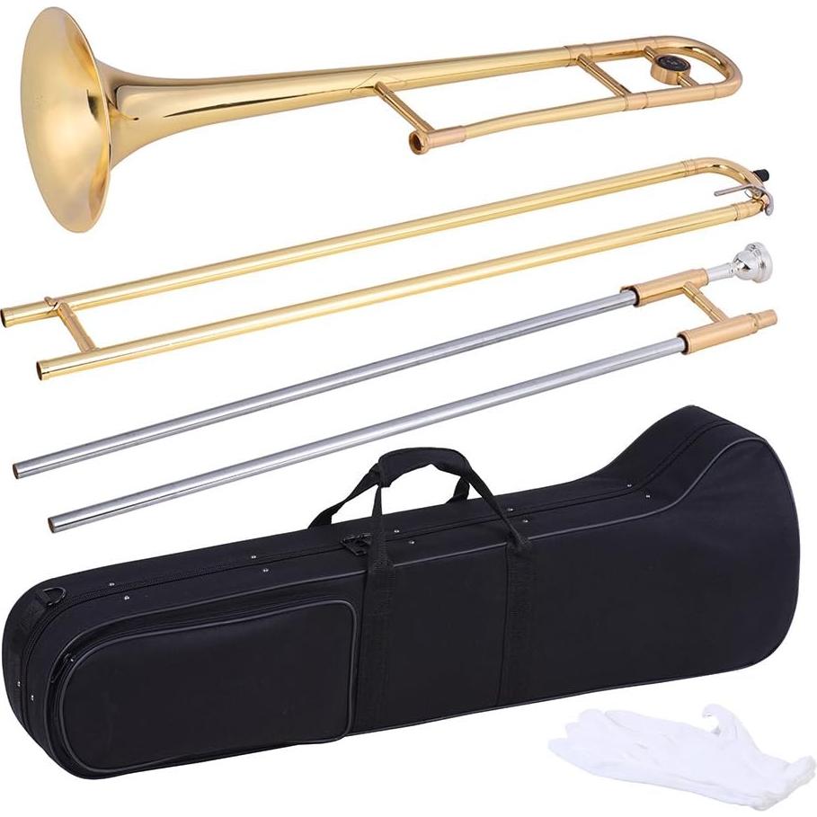Trombón Bb Btuty de Bronce con Estuche y Accesorios