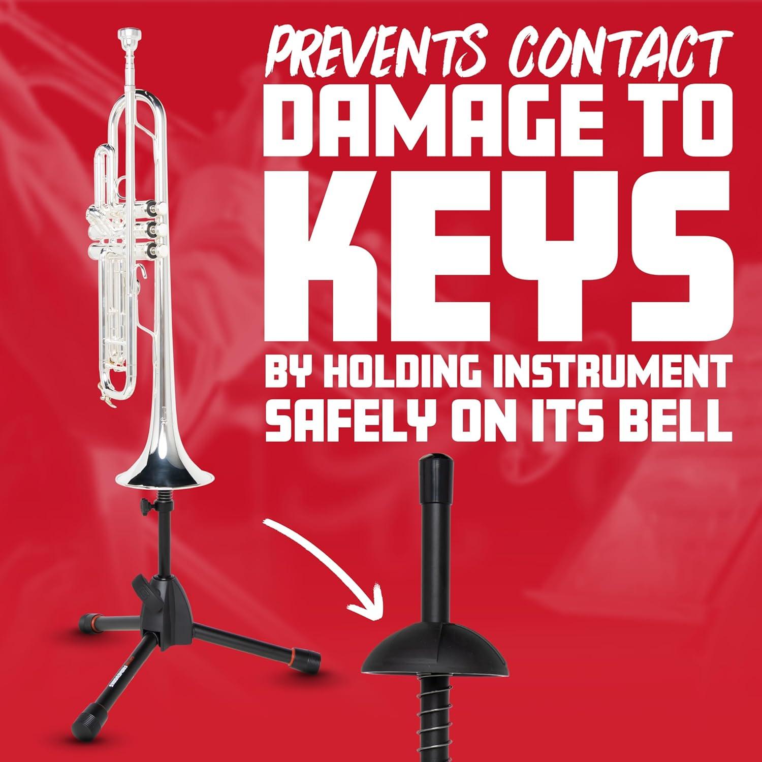 Soporte trípode Gator Frameworks para trombón tenor ajustable