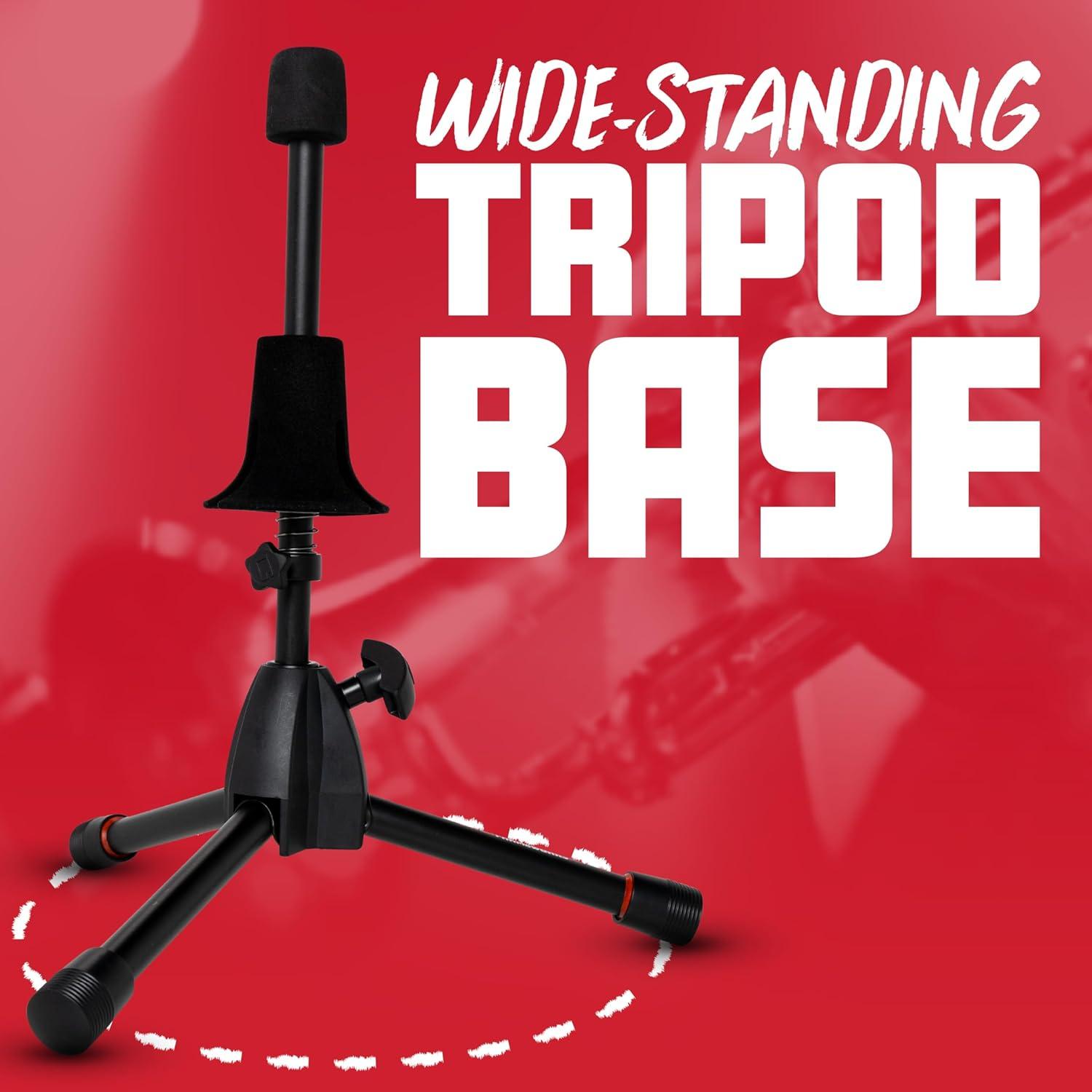 Soporte trípode Gator Frameworks para trombón tenor ajustable