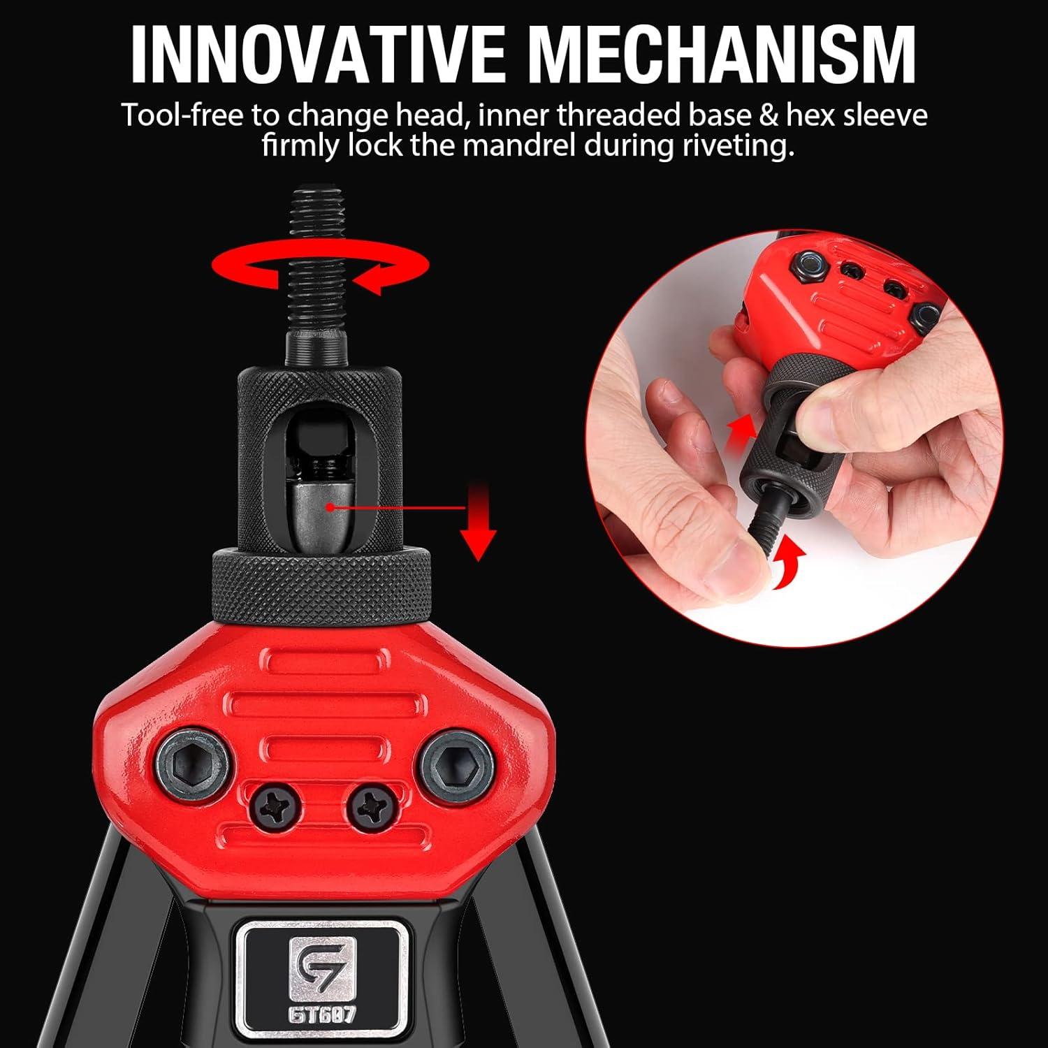 Herramienta de Tuerca Remachada GIANTISAN 40,64 cm 176 Piezas