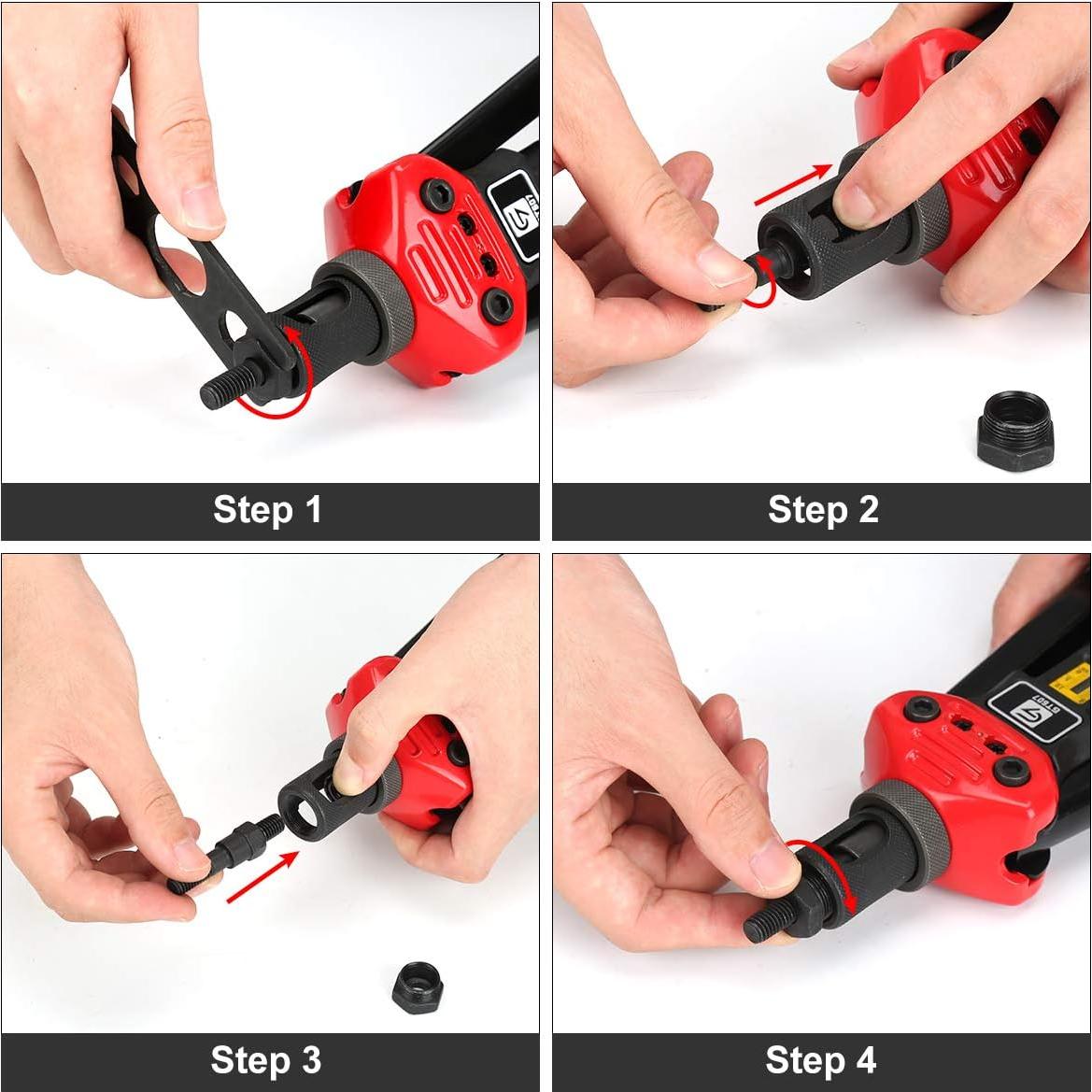 Herramienta de Tuerca Remachada GIANTISAN 40,64 cm 176 Piezas