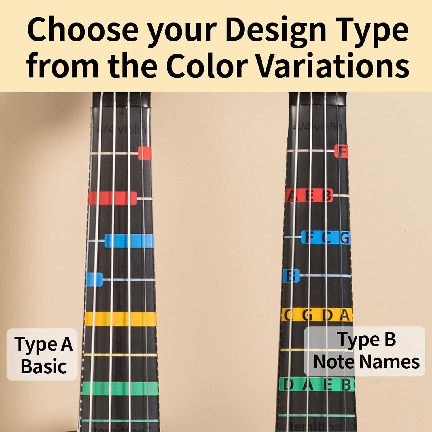 Guía de Dedos para Violín TMTFG 4/4 Estática Tipo B
