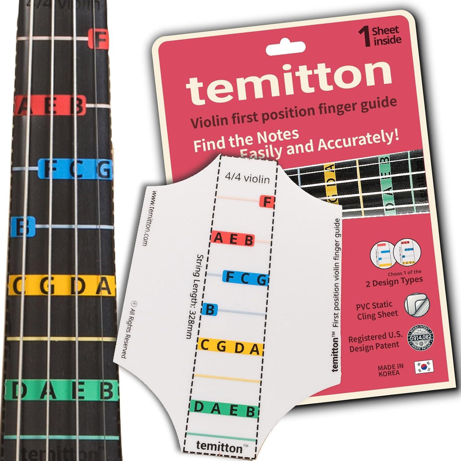 Guía de Dedos para Violín TMTFG 4/4 Estática Tipo B