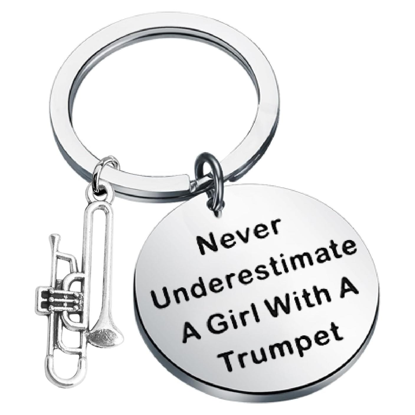 Llavero de Trompeta Poty Regalo para Amantes de la Música