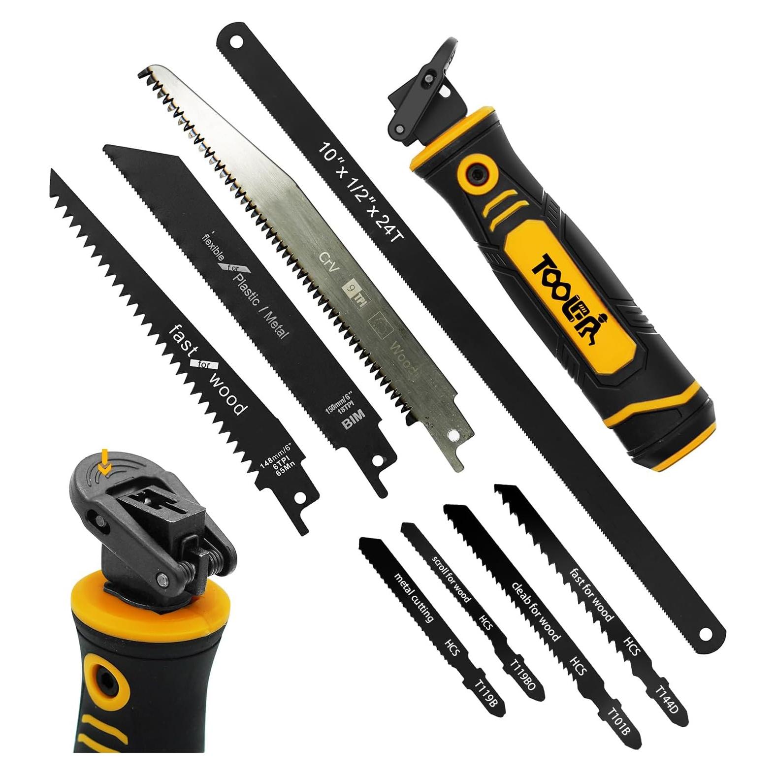 Sierra de Mano TOOLAN 8 en 1 para Yeso y Madera