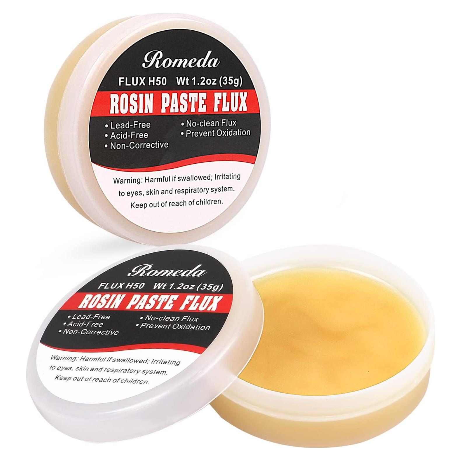 Pasta de Flux de Soldadura Romeda 2 Tarros 70g Sin Plomo