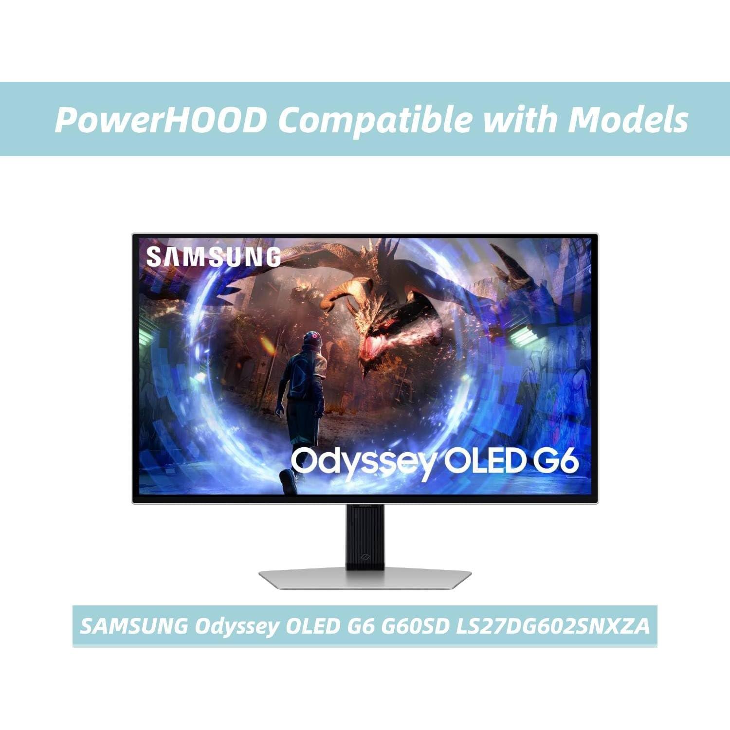 24V AC/DC Adapter Compatible with Samsung 27-Inch Odyssey G6 G60SD Series OLED Gaming Monitor LS27DG602SNXZA 24VDC DC24V 24 Volt 24 Volts Power Supply Cord Battery Charger Cable PSU