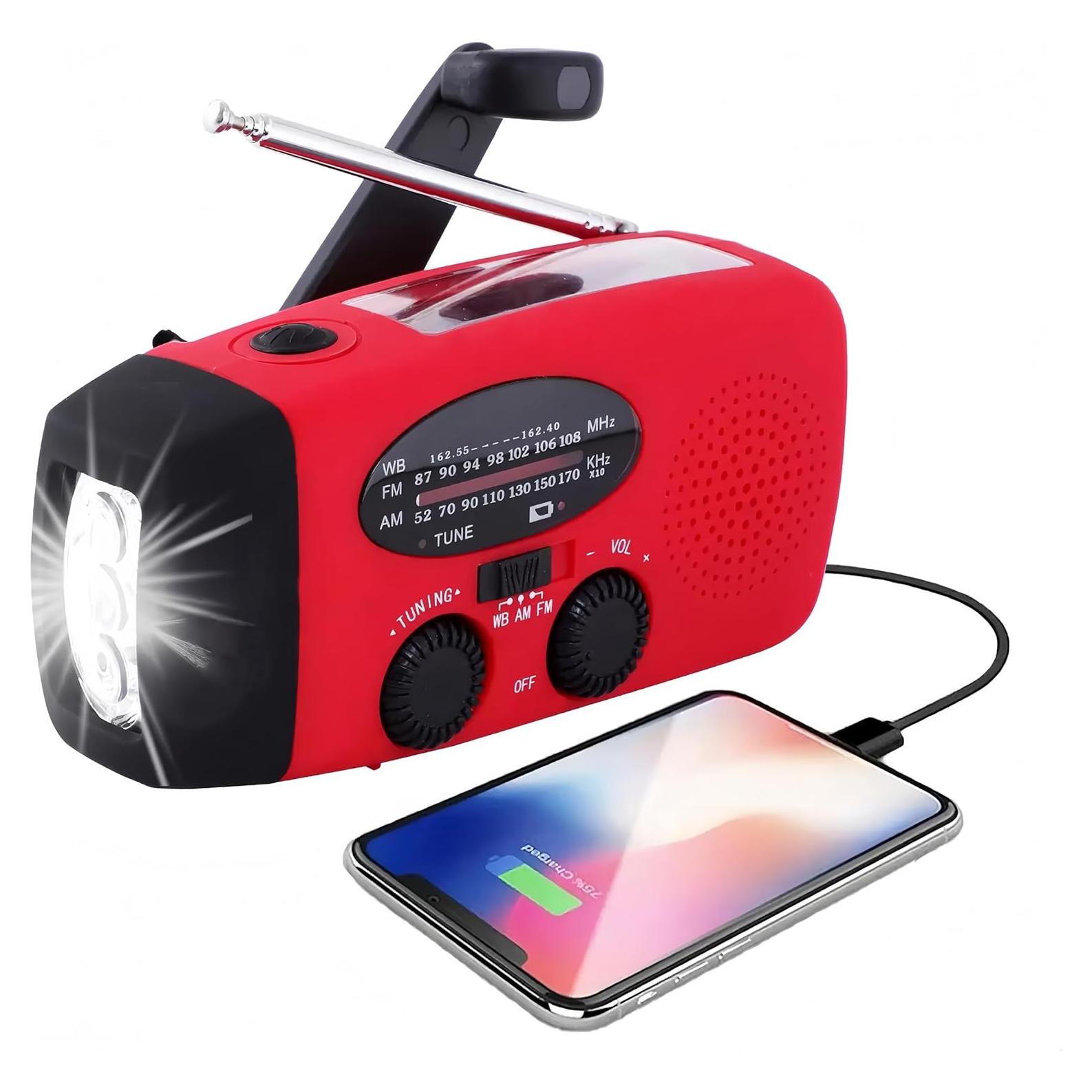 Radio meteorológica de emergencia MangePagar MJ-086 AM/FM/NOAA