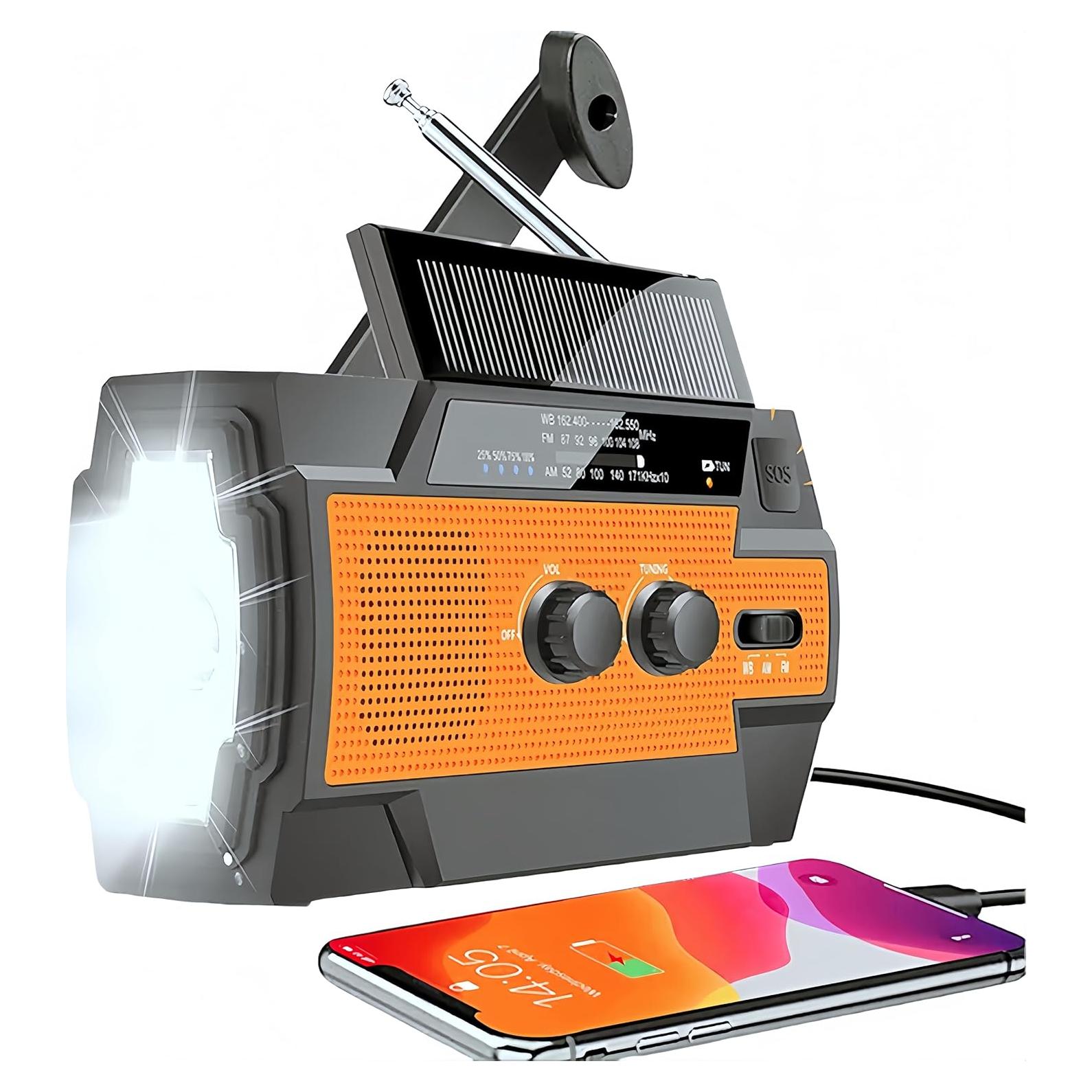 Radio de Emergencia MangePagar MA-091 Solar AM/FM NOAA