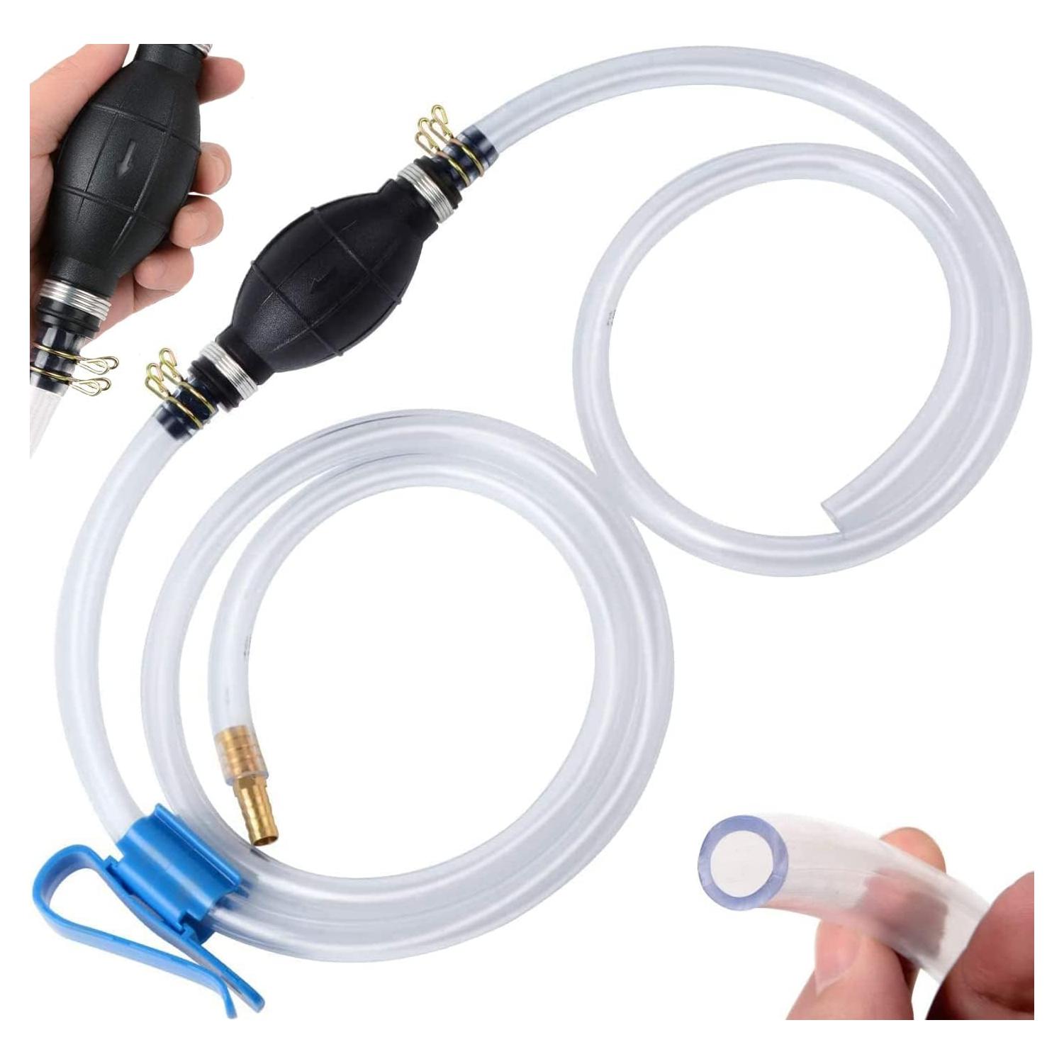 Bomba de Sifón Manual BBjinronjy para Gasolina y Agua 2m