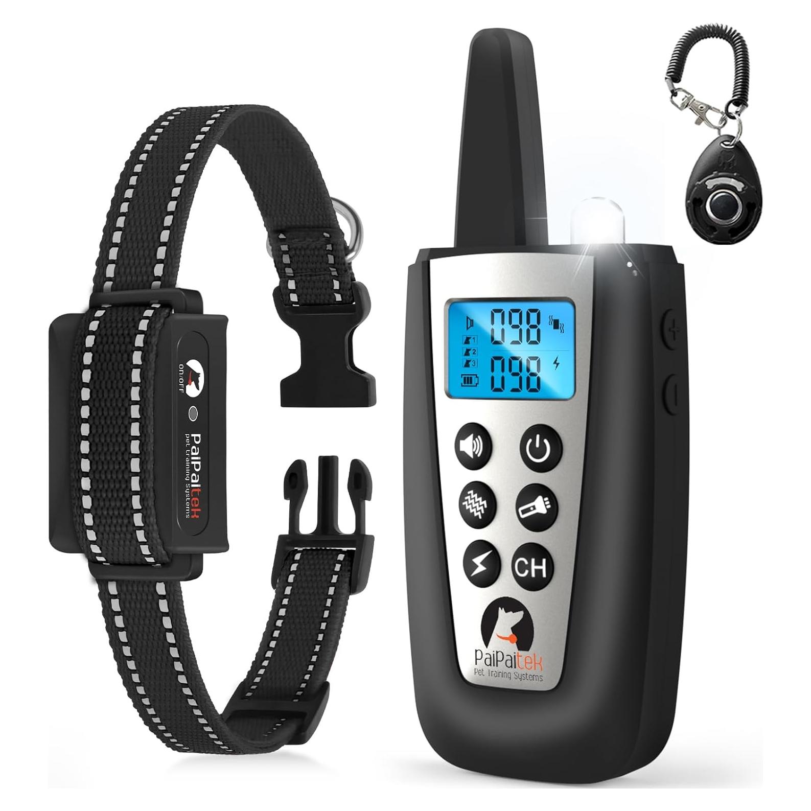 Collar Antibark y Entrenamiento PaiPaitek 2 en 1 - 1000m