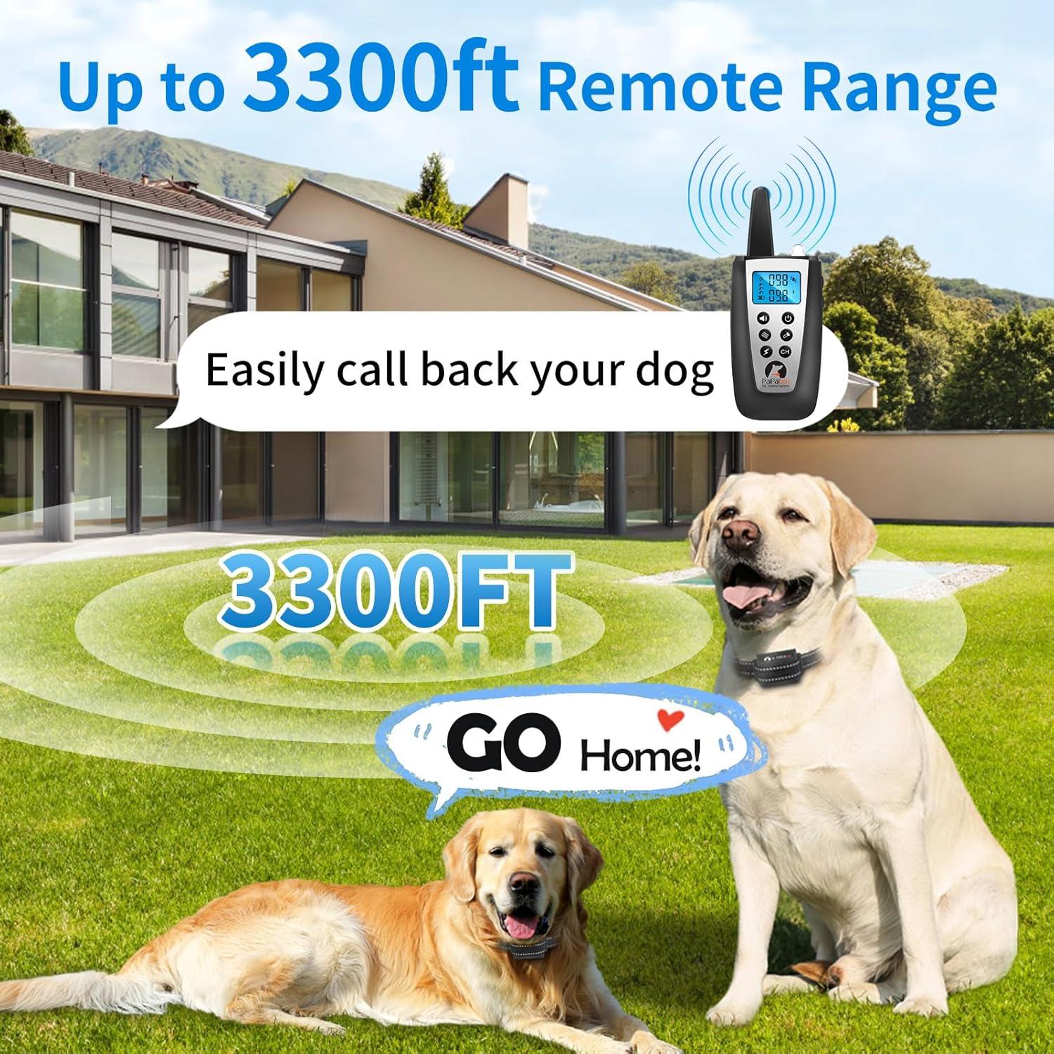 Collar Antibark y Entrenamiento PaiPaitek 2 en 1 - 1000m