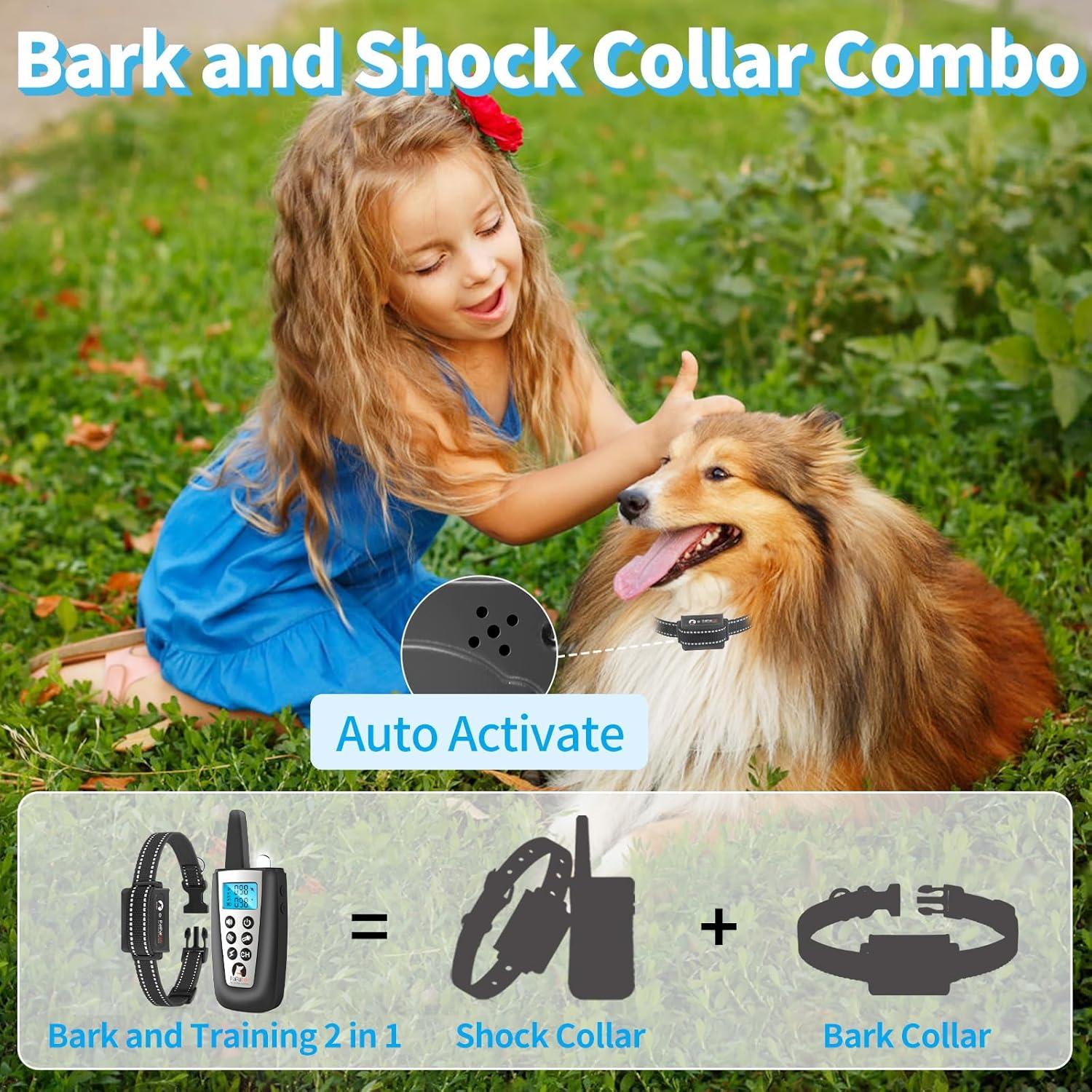 Collar Antibark y Entrenamiento PaiPaitek 2 en 1 - 1000m