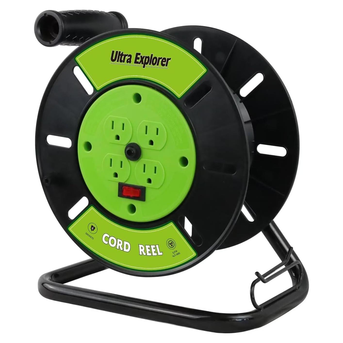 Carrete de Almacenamiento de Cables Ultra Explorer Verde 1.78kg