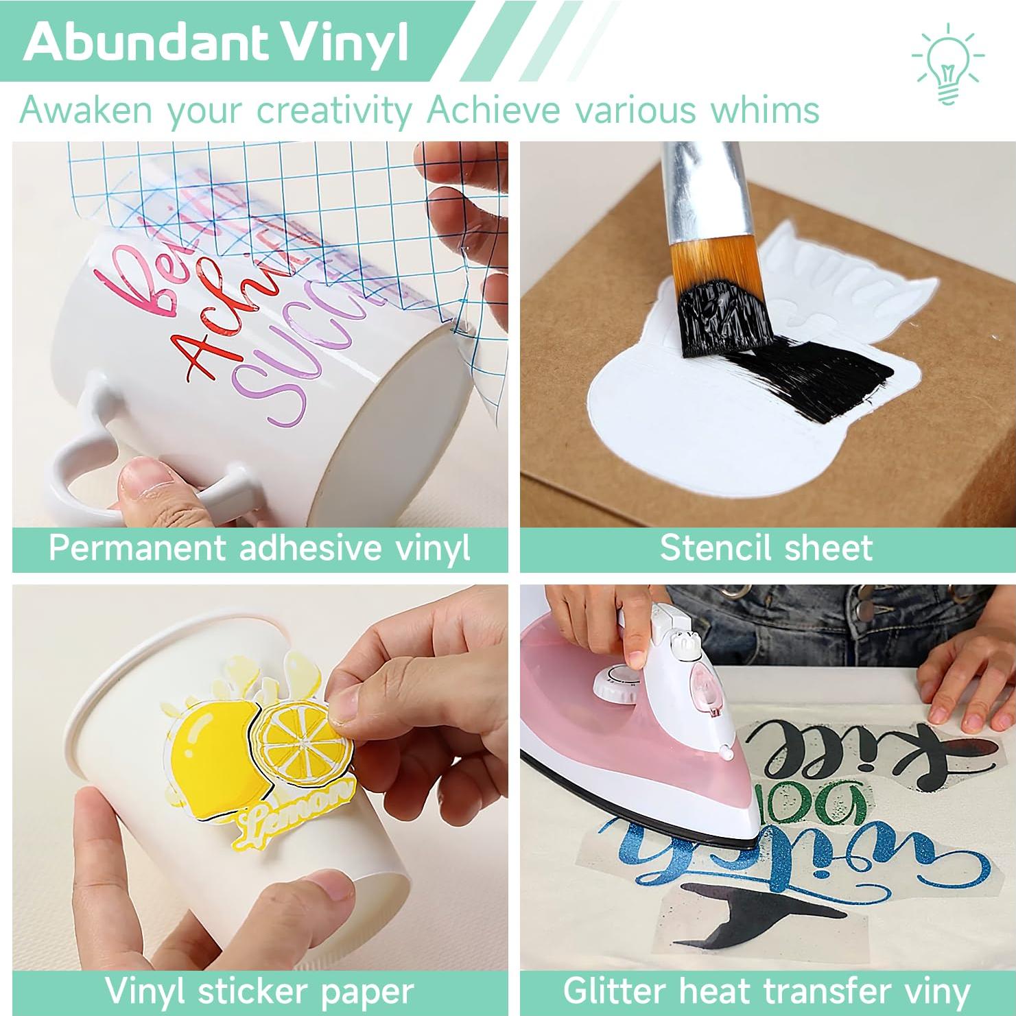 Kit de Accesorios para Cricut GO2CRAFT 90 Piezas Vinilo y Herramientas