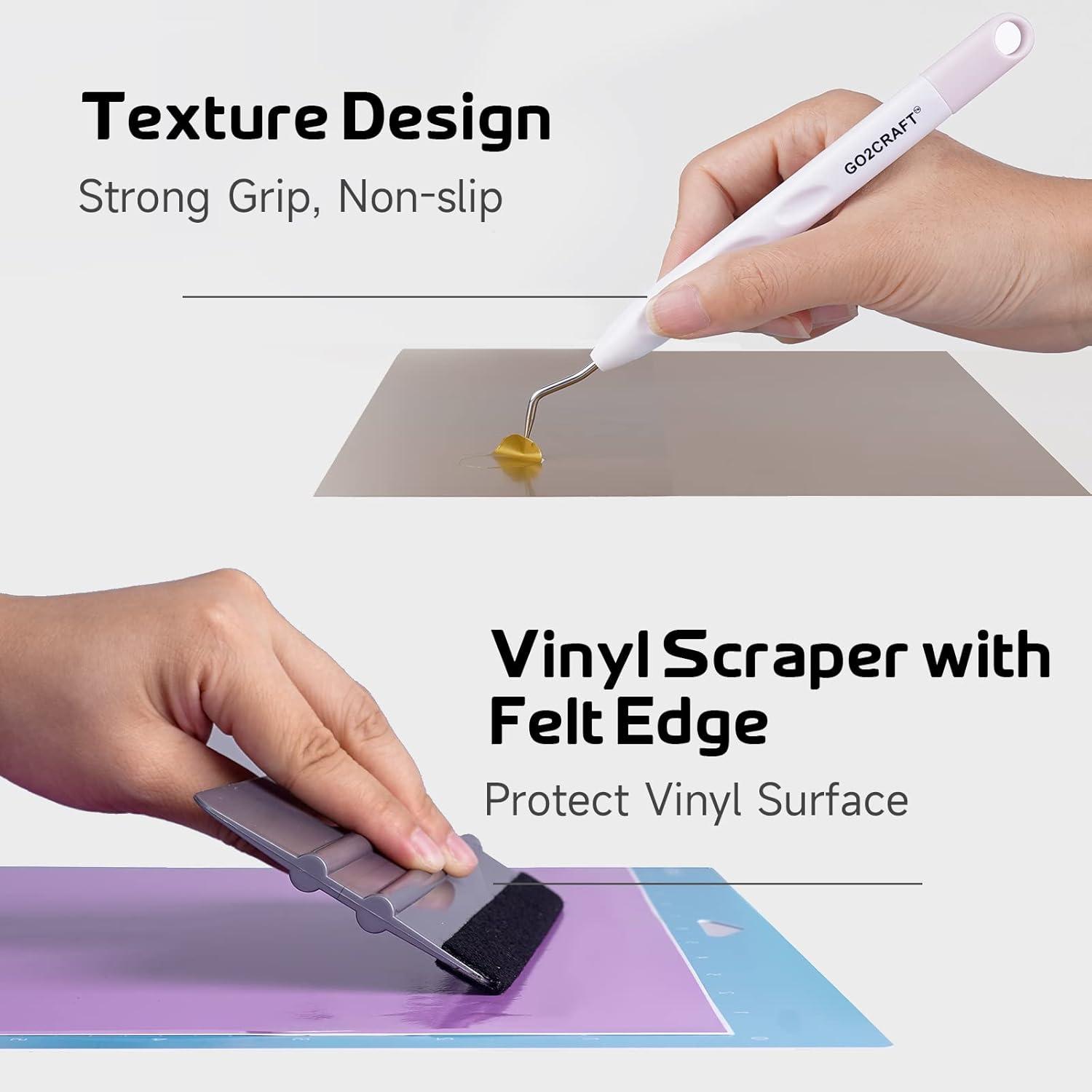 Kit de Accesorios para Cricut GO2CRAFT 90 Piezas Vinilo y Herramientas