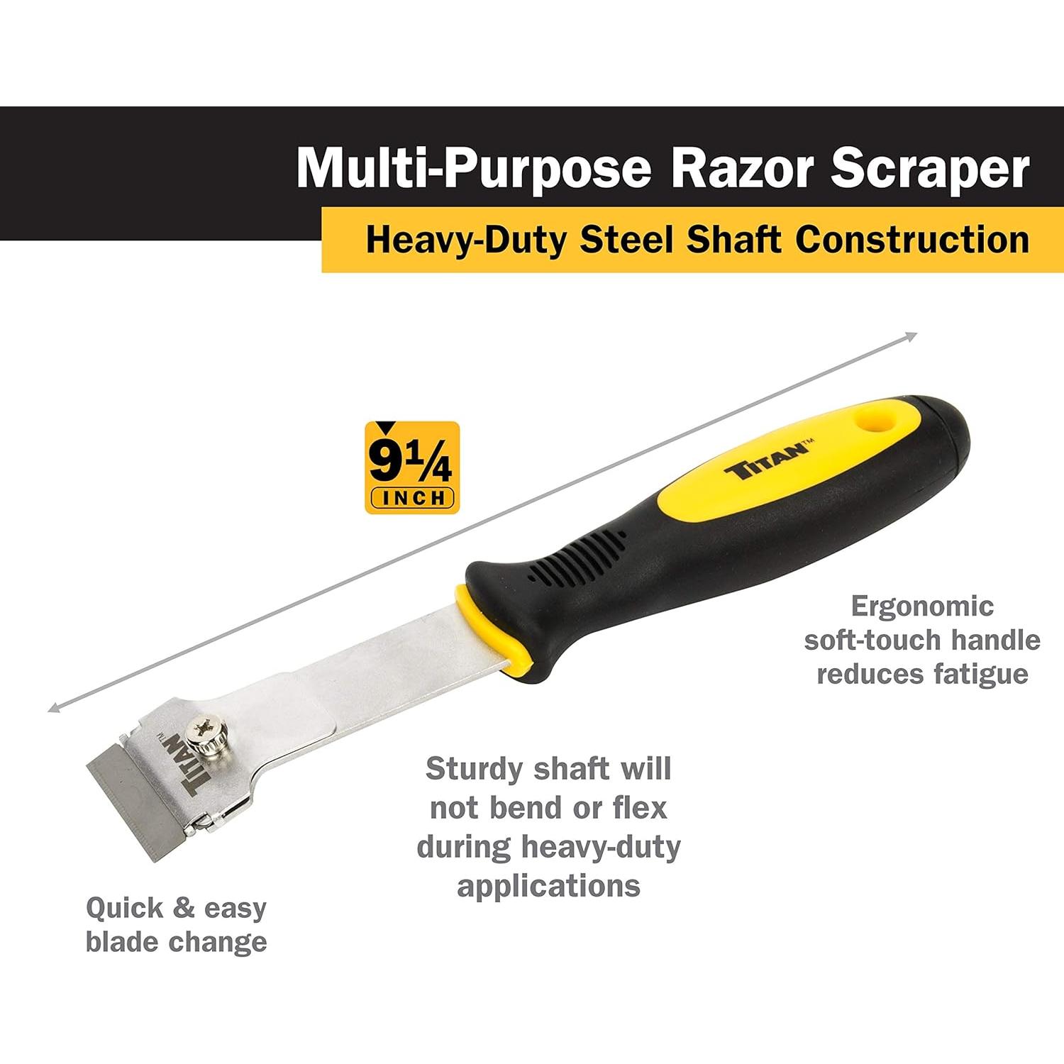 Raspador Multiusos Titan 11030 23 cm con Cuchilla Extra Resistente