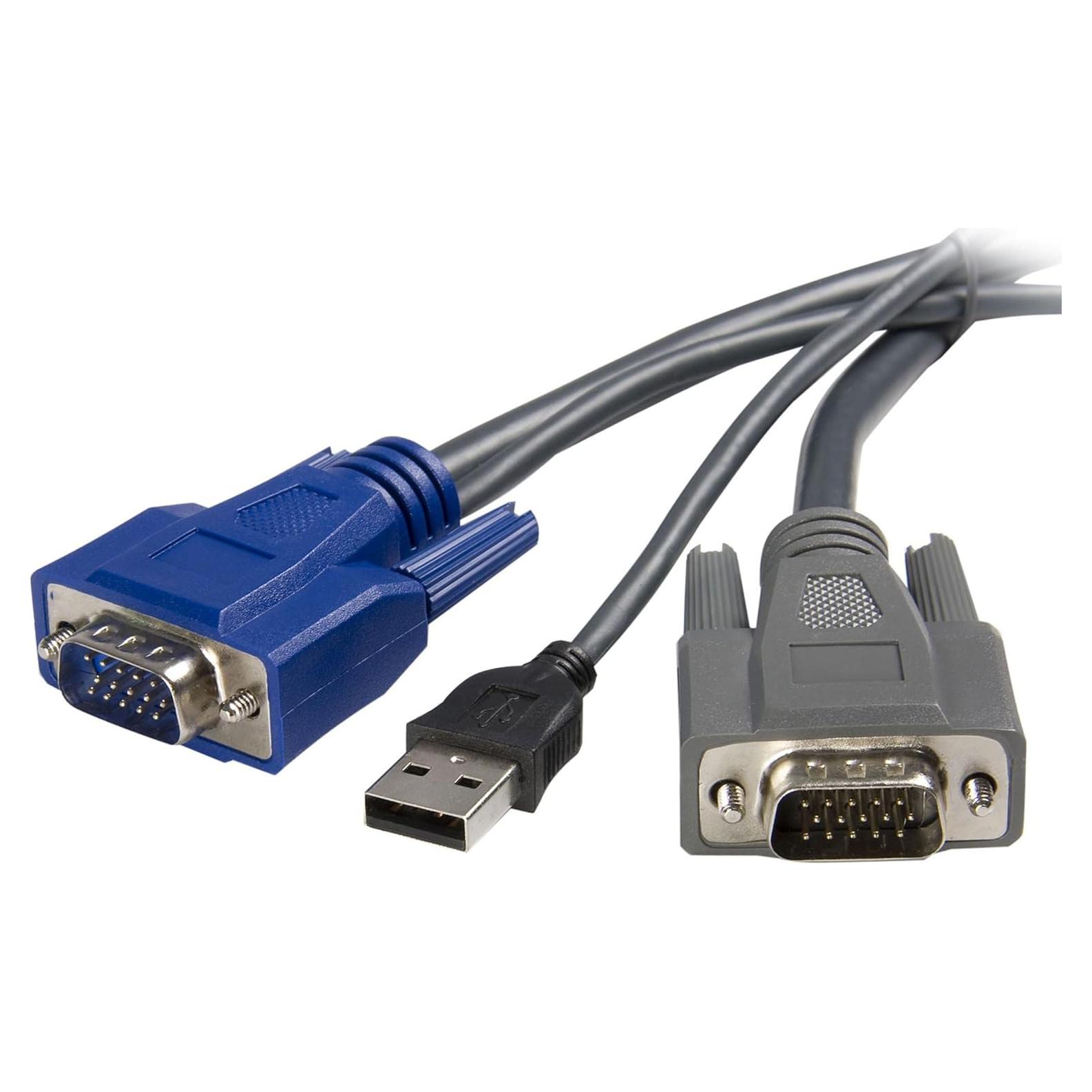 Cable KVM 2-en-1 USB VGA StarTech.com 1.83 m Ultra Delgado