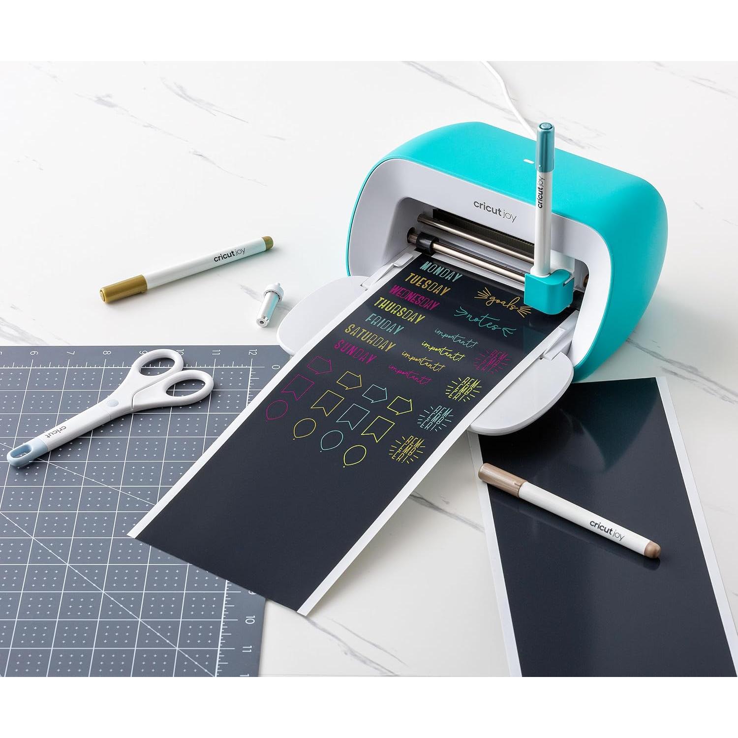 Ultimate All-in-One Materials and Accessories Bundle - 55+ Piece Beginner Sampler Material Kit Joy Cutting Machines - Vinyl Rolls, HTV, Card Making Packs, Pens, Tools & Cutting Mats