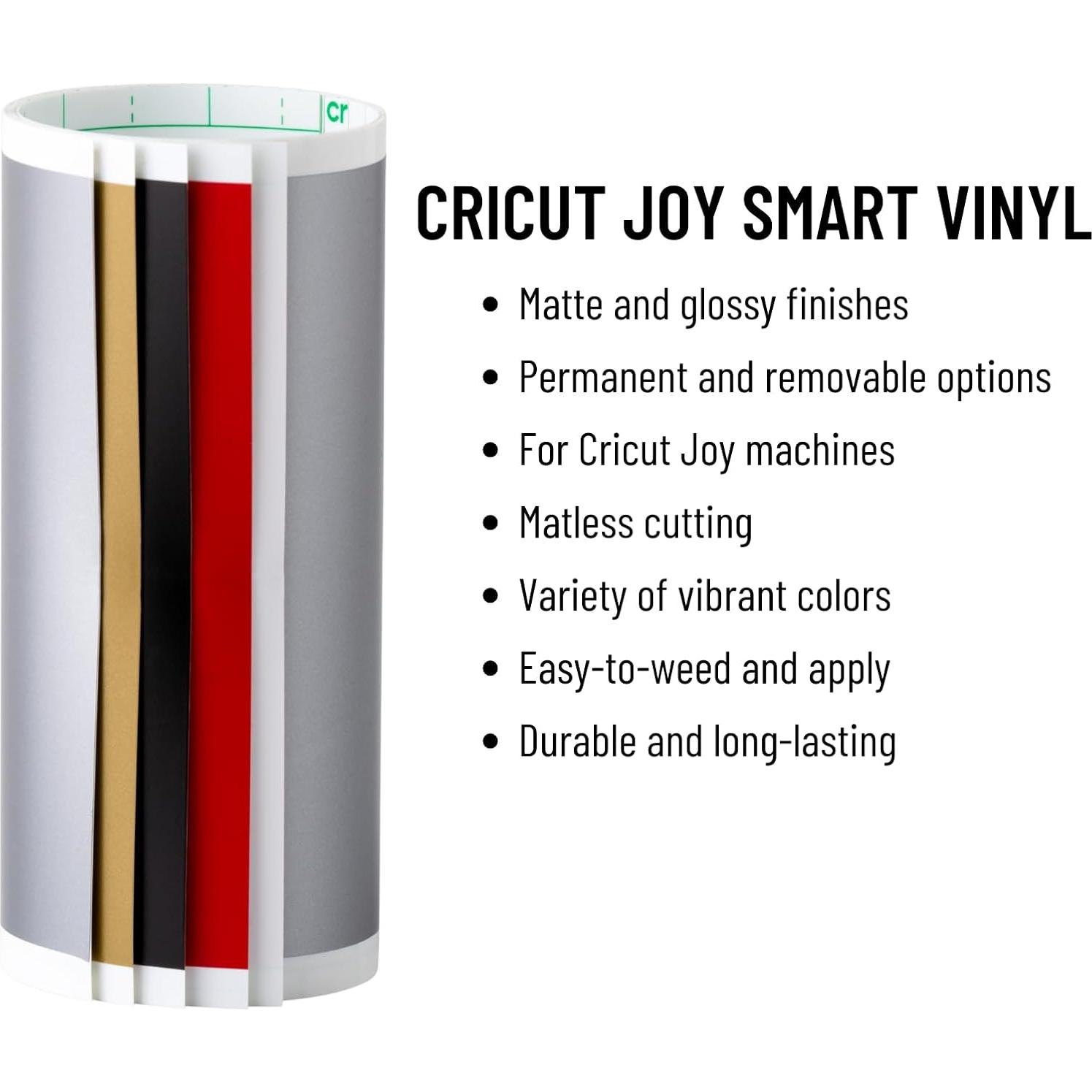 Ultimate All-in-One Materials and Accessories Bundle - 55+ Piece Beginner Sampler Material Kit Joy Cutting Machines - Vinyl Rolls, HTV, Card Making Packs, Pens, Tools & Cutting Mats