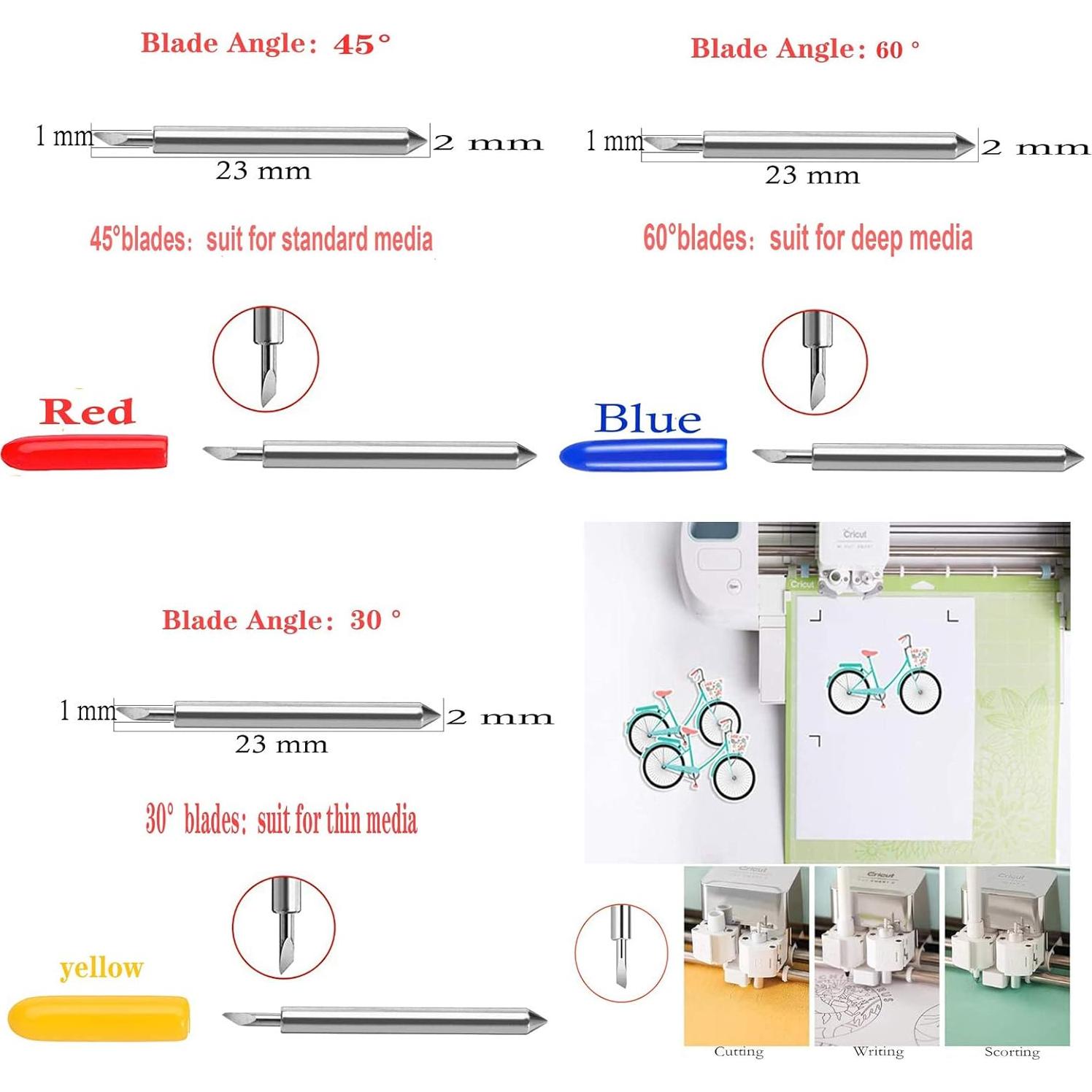 50 Cuchillas de Reemplazo ArtCute para Cricut Explore y Maker