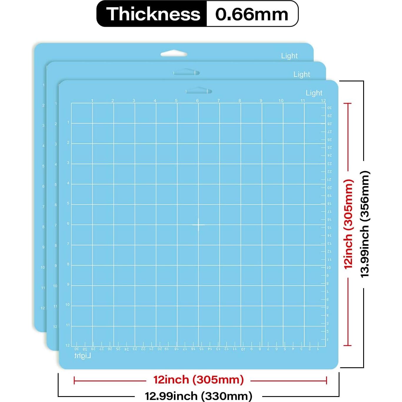 Alfombrillas de Corte Gwybkq 12x12 para Cricut - Paquete de 12