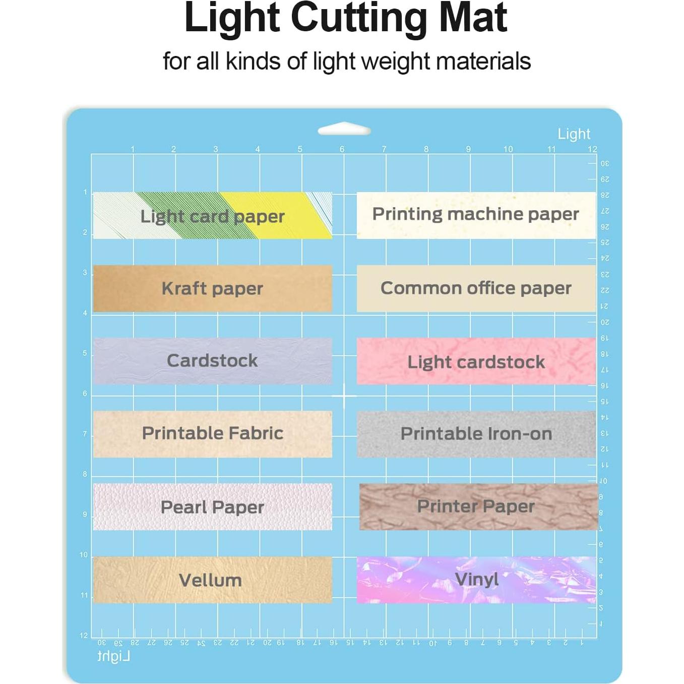 Alfombrillas de Corte Gwybkq 12x12 para Cricut - Paquete de 12