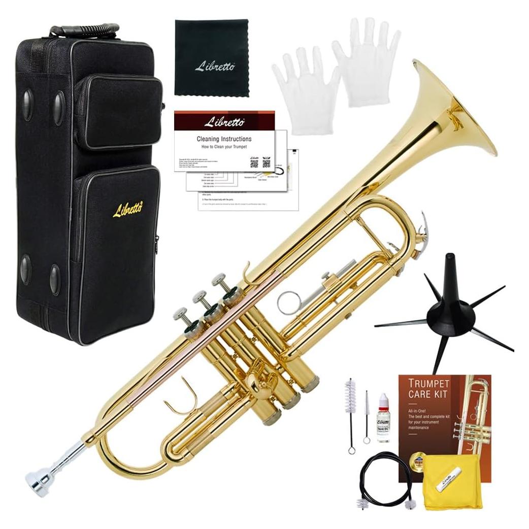 Trompeta Bb Libretto Lacada en Oro para Estudiantes
