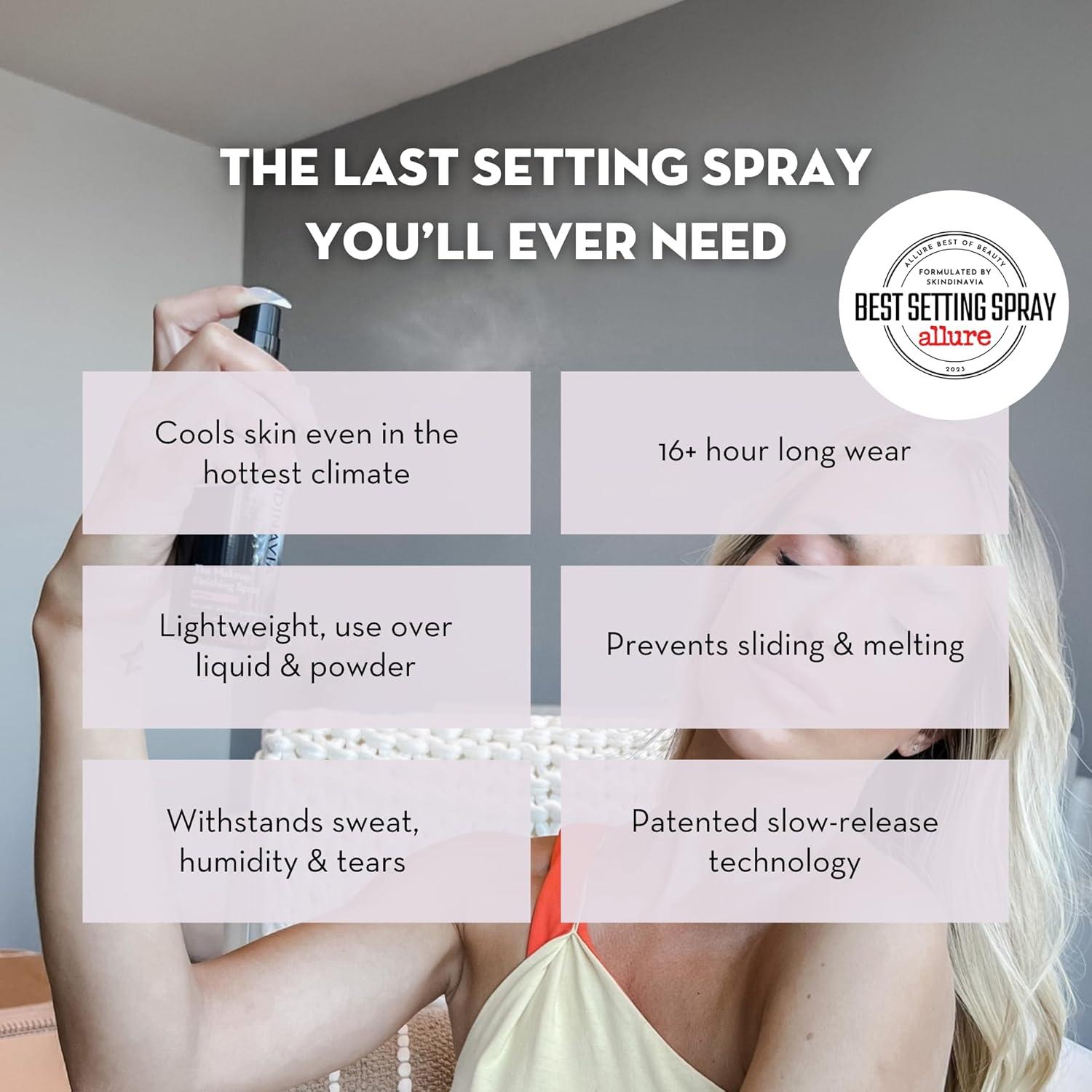 Spray Fijador de Maquillaje Skindinavia 2 Oz Novia Duradero