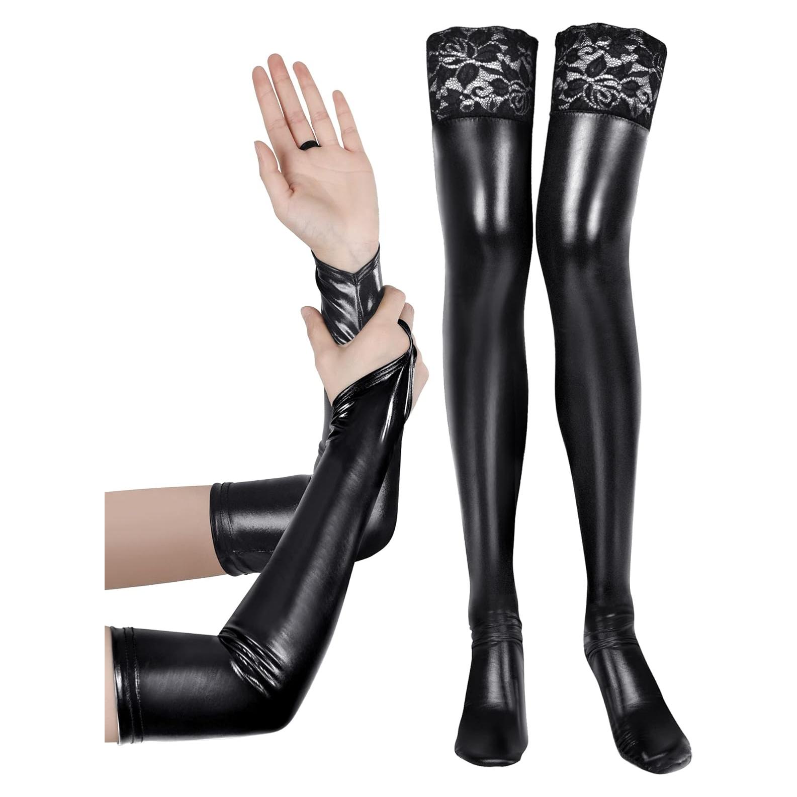 Conjunto disfraz mujer Bencailor guantes y medias altas