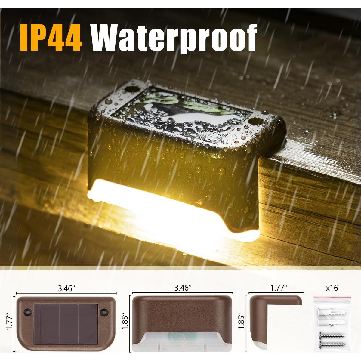 Luces Solares LED SOLPEX 16 Piezas para Jardín y Escaleras