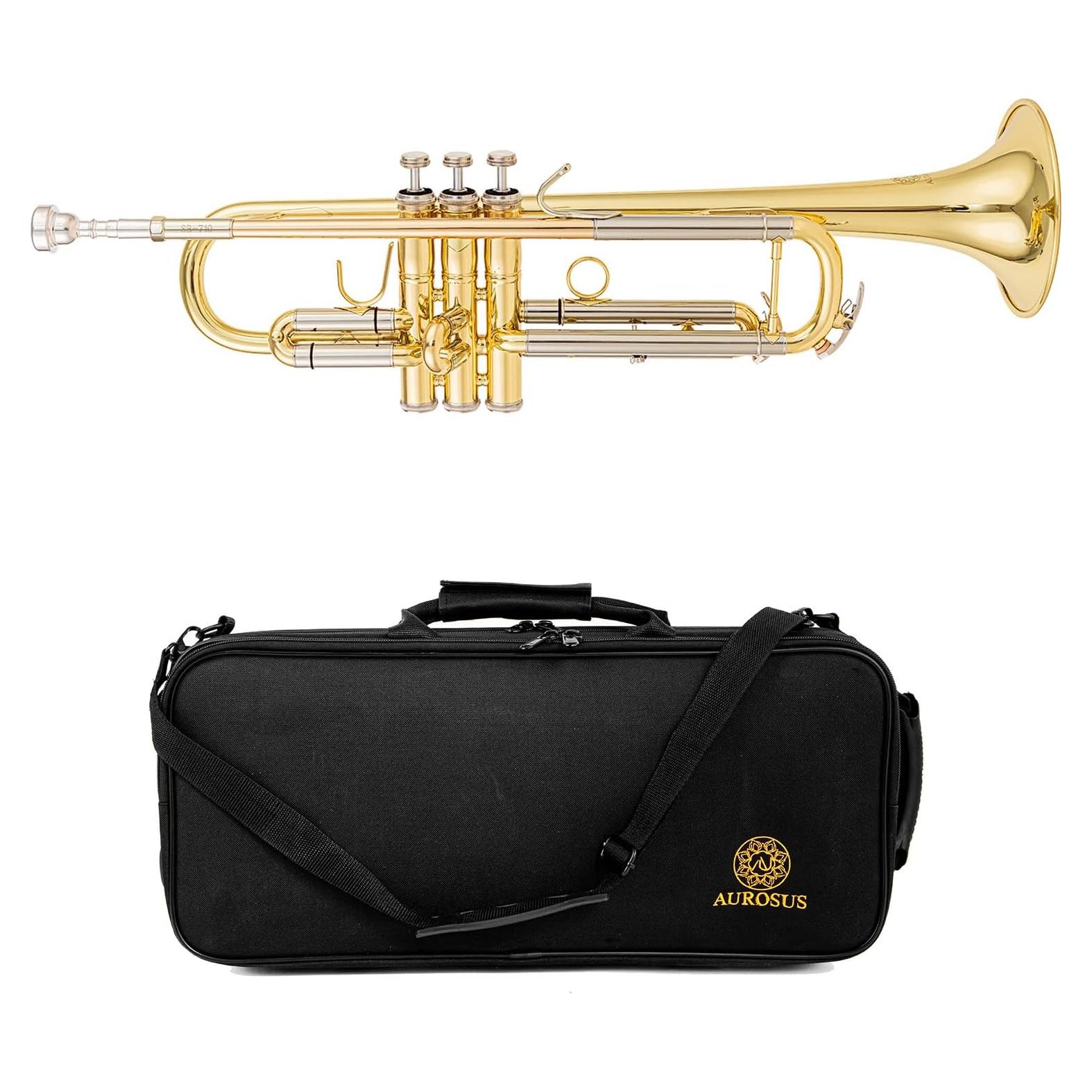 Trompeta Bb AUROSUS SB710 latón dorado 1,16 cm profesional