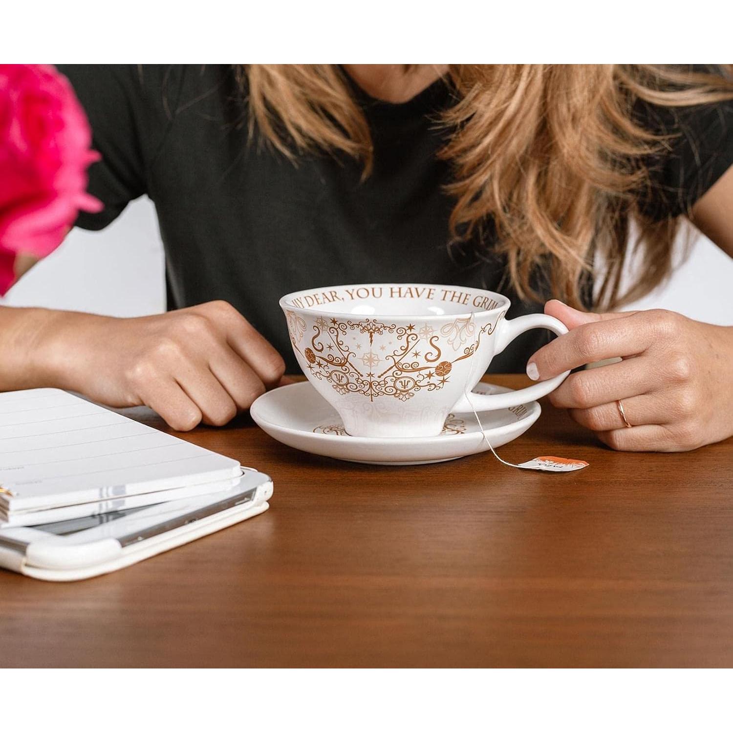 Juego de Té Harry Potter Grim | Taza 340g y Plato