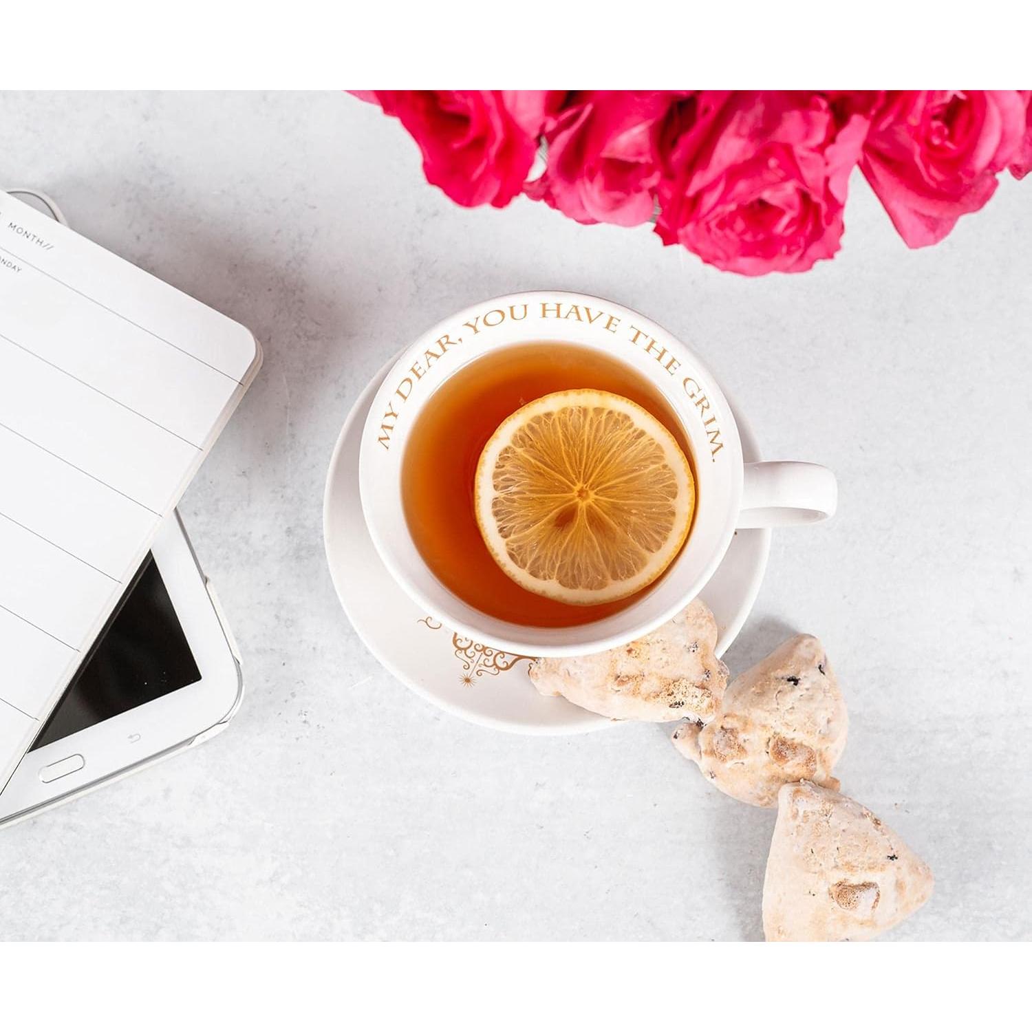 Juego de Té Harry Potter Grim | Taza 340g y Plato