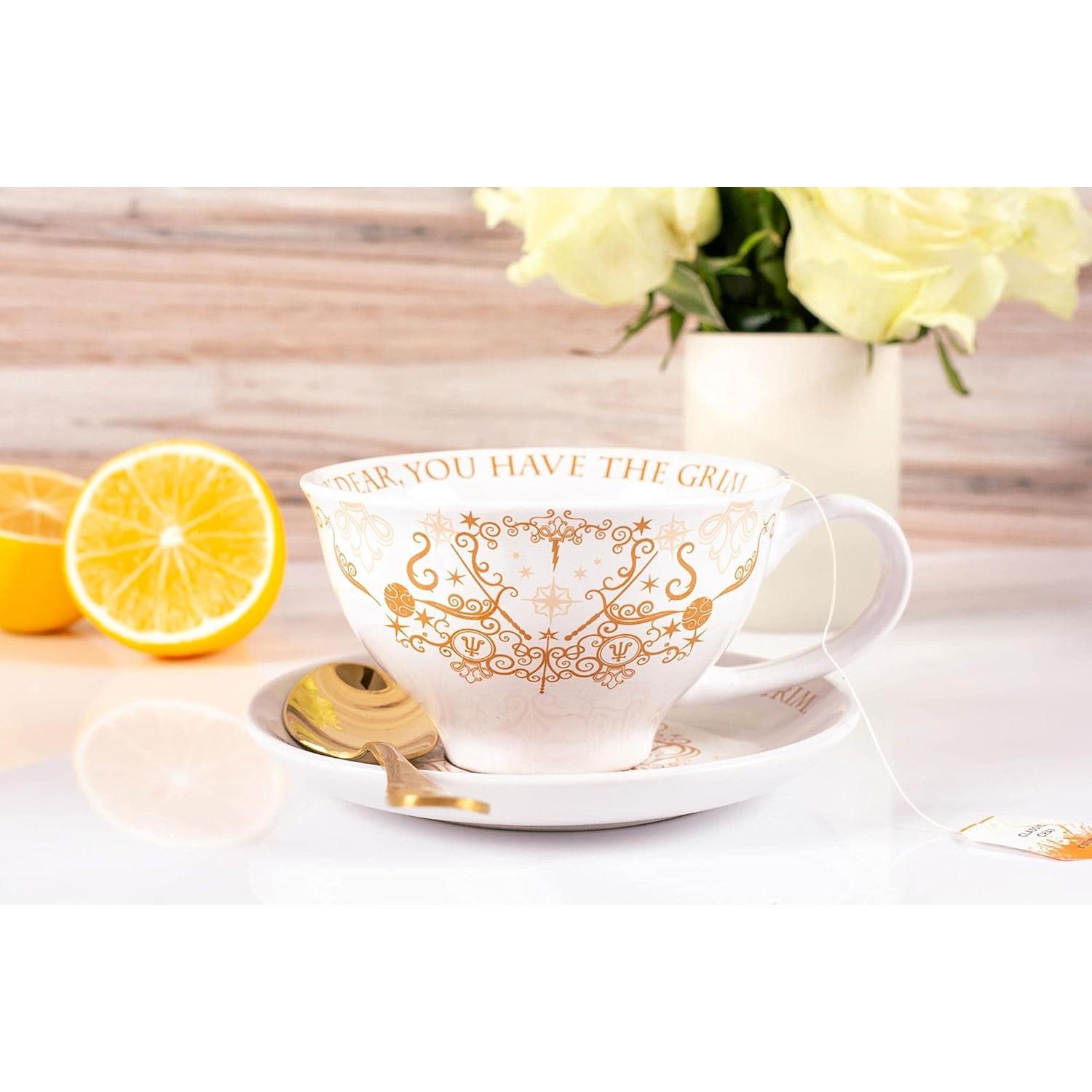 Juego de Té Harry Potter Grim | Taza 340g y Plato