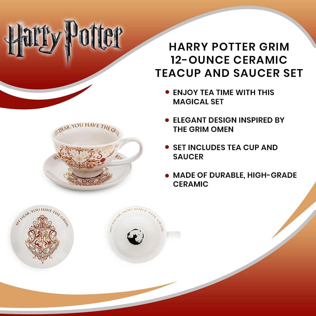 Juego de Té Harry Potter Grim | Taza 340g y Plato