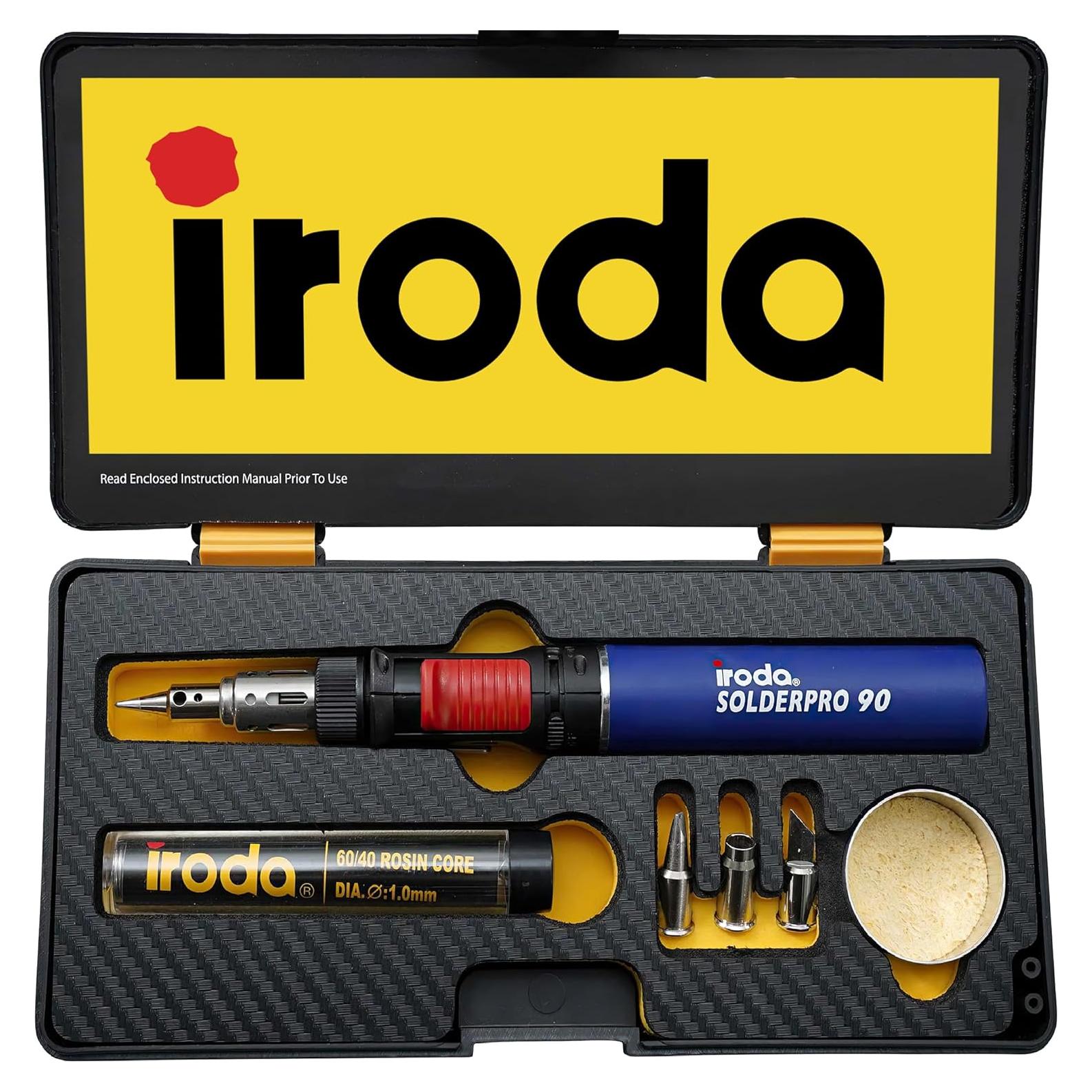Kit Soldador a Gas IRODA SOLDERPRO 90K 80W Llama Ajustable
