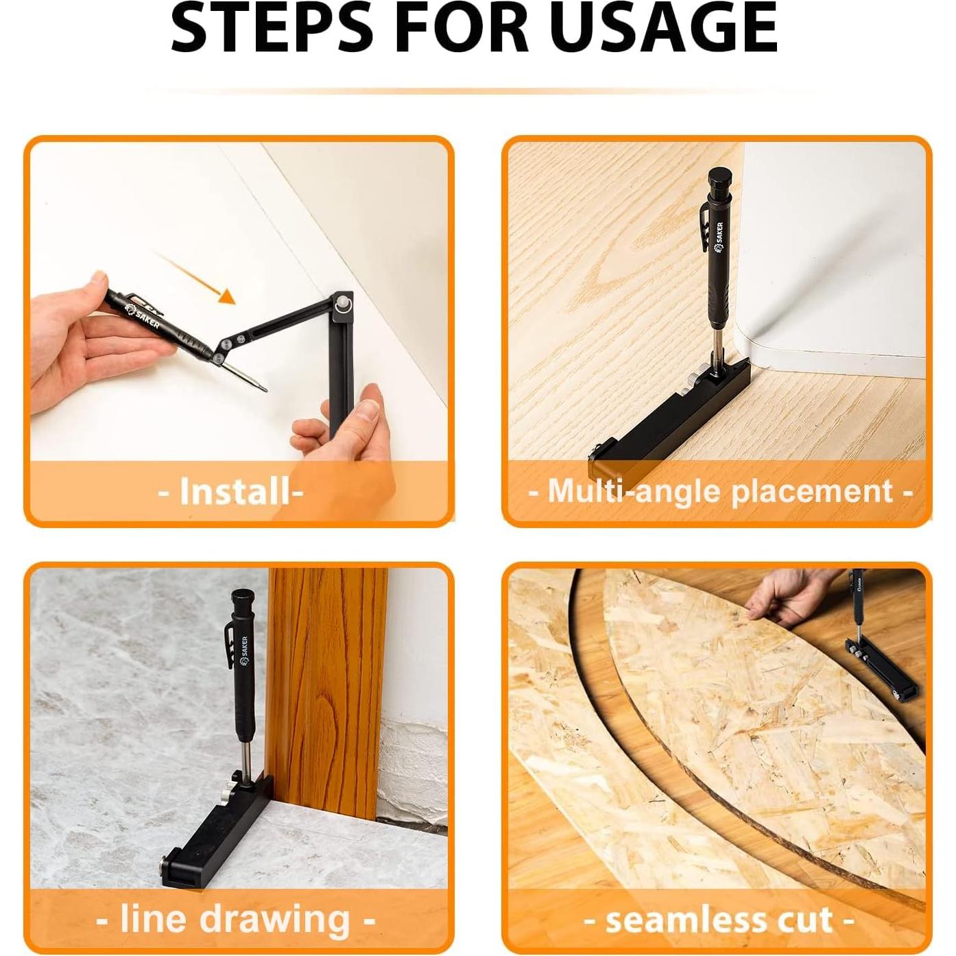 Herramienta Scribing Saker - Aluminio - Compacta y Versátil