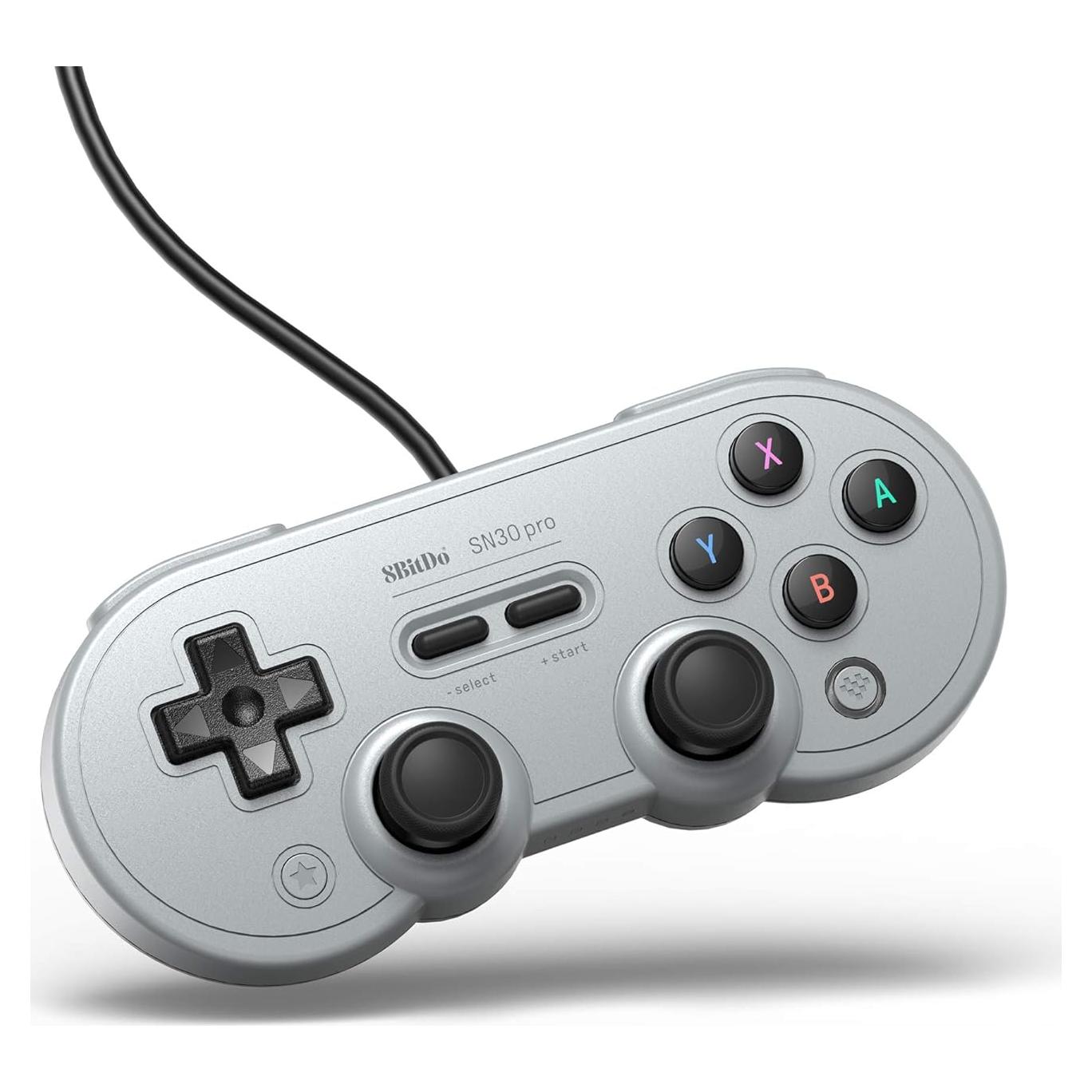 8Bitdo Sn30 Pro USB Wired Gamepad for Switch, Windows & Raspberry Pi(Gray Edition)