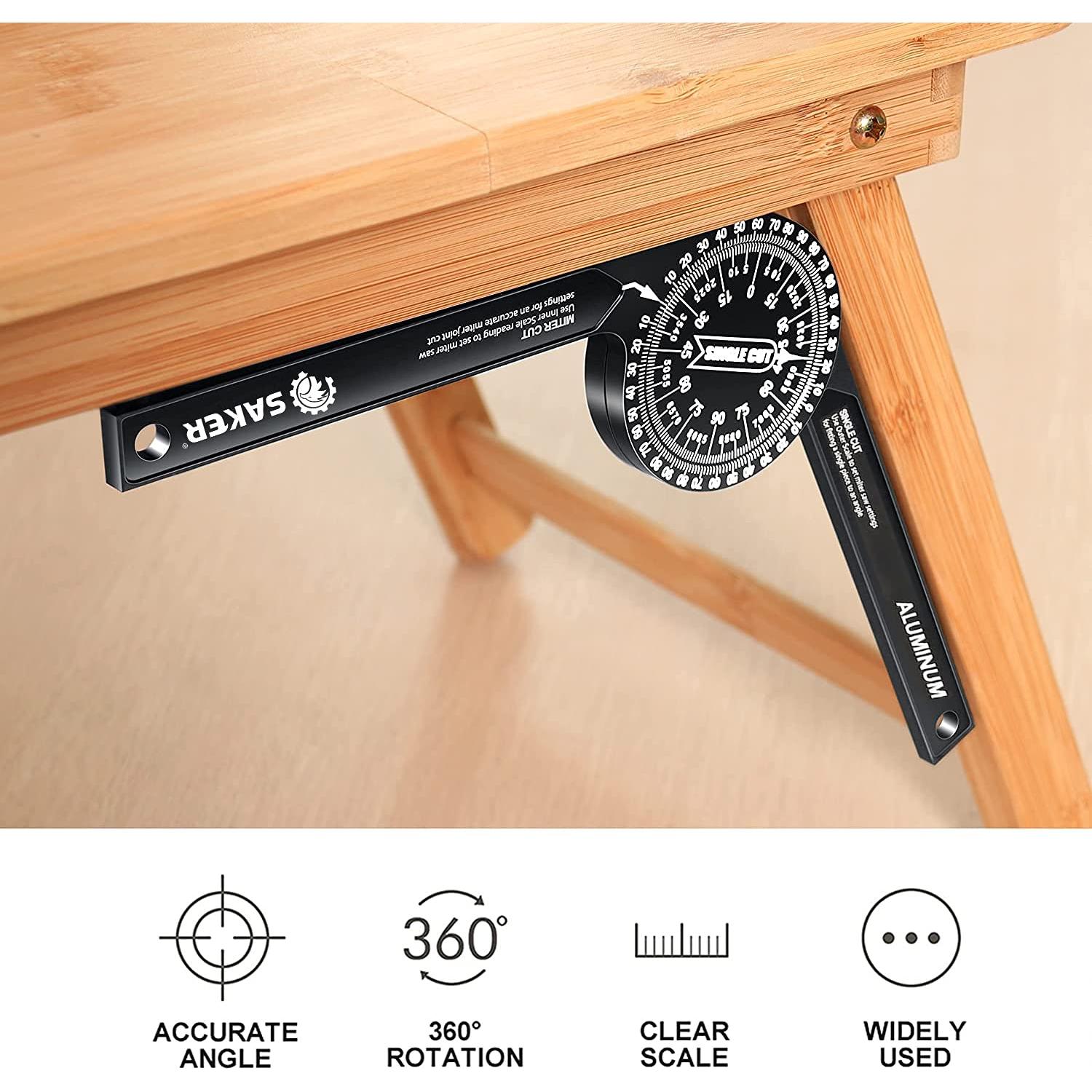 Transportador de Inglete Saker 14.99x3.05cm con Láser