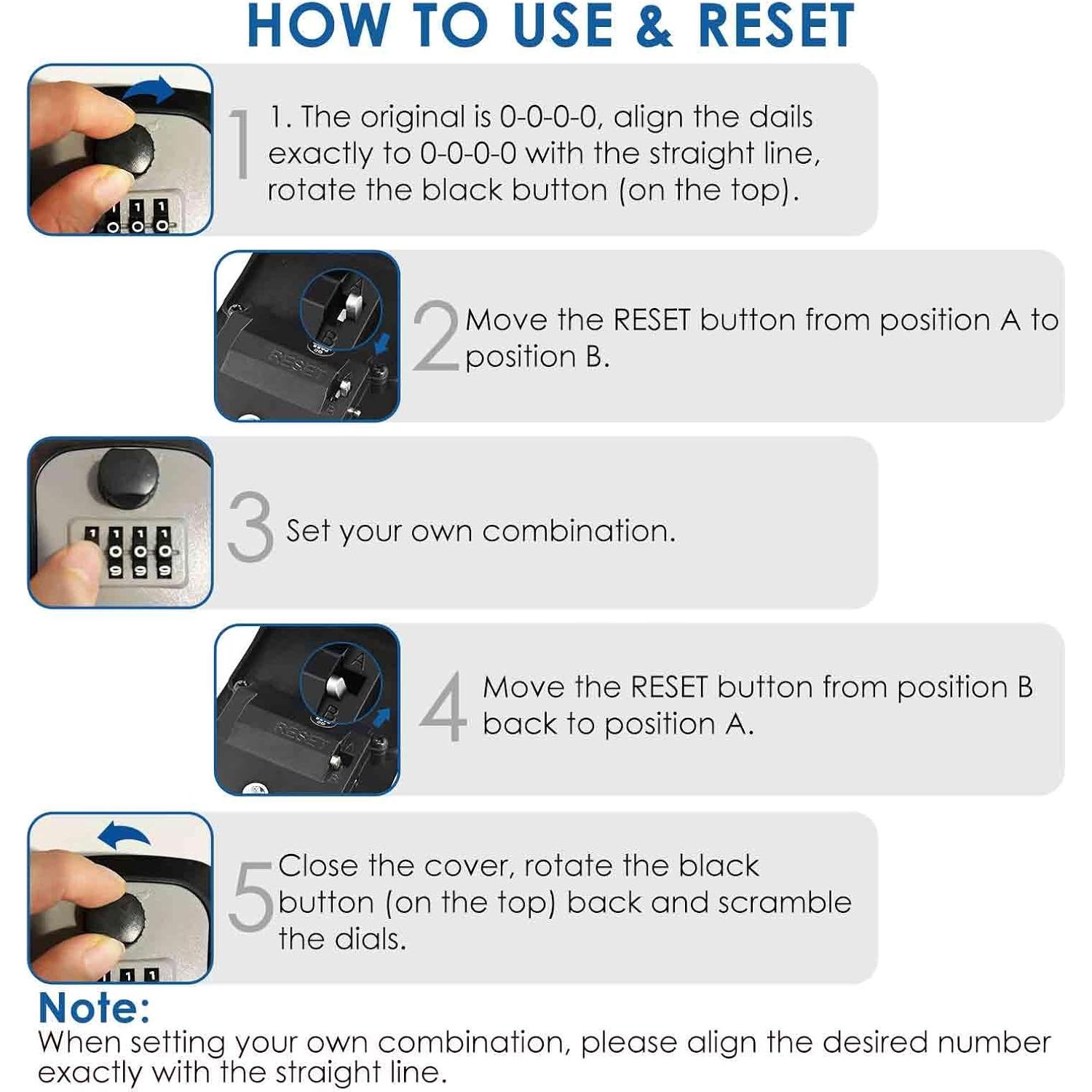Caja de Bloqueo de Llaves GIVERARE 4 Dígitos Impermeable