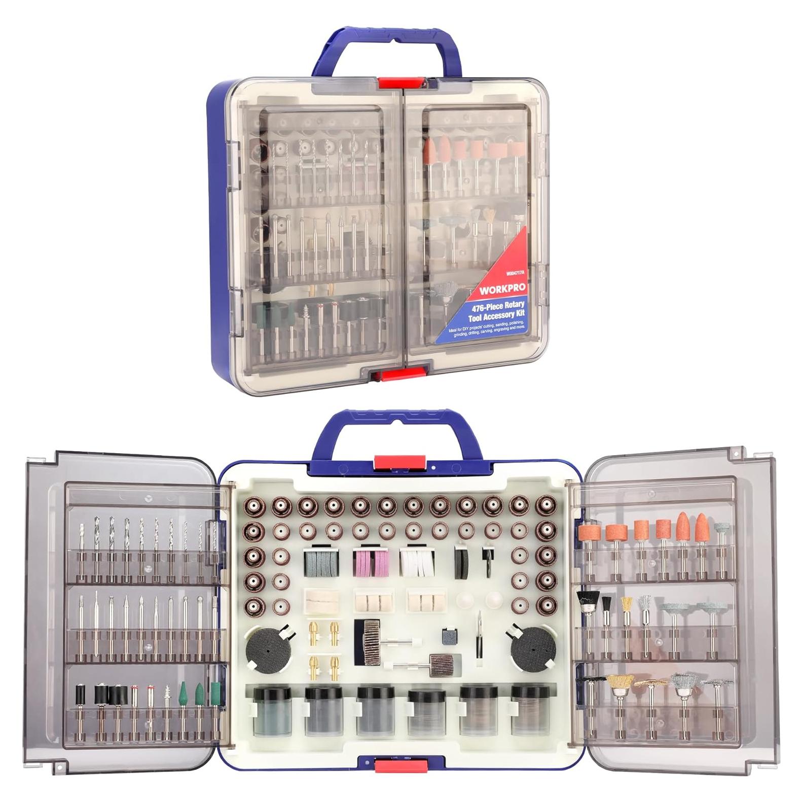 Kit de Accesorios Rotativos WORKPRO 476 Piezas - Versátil