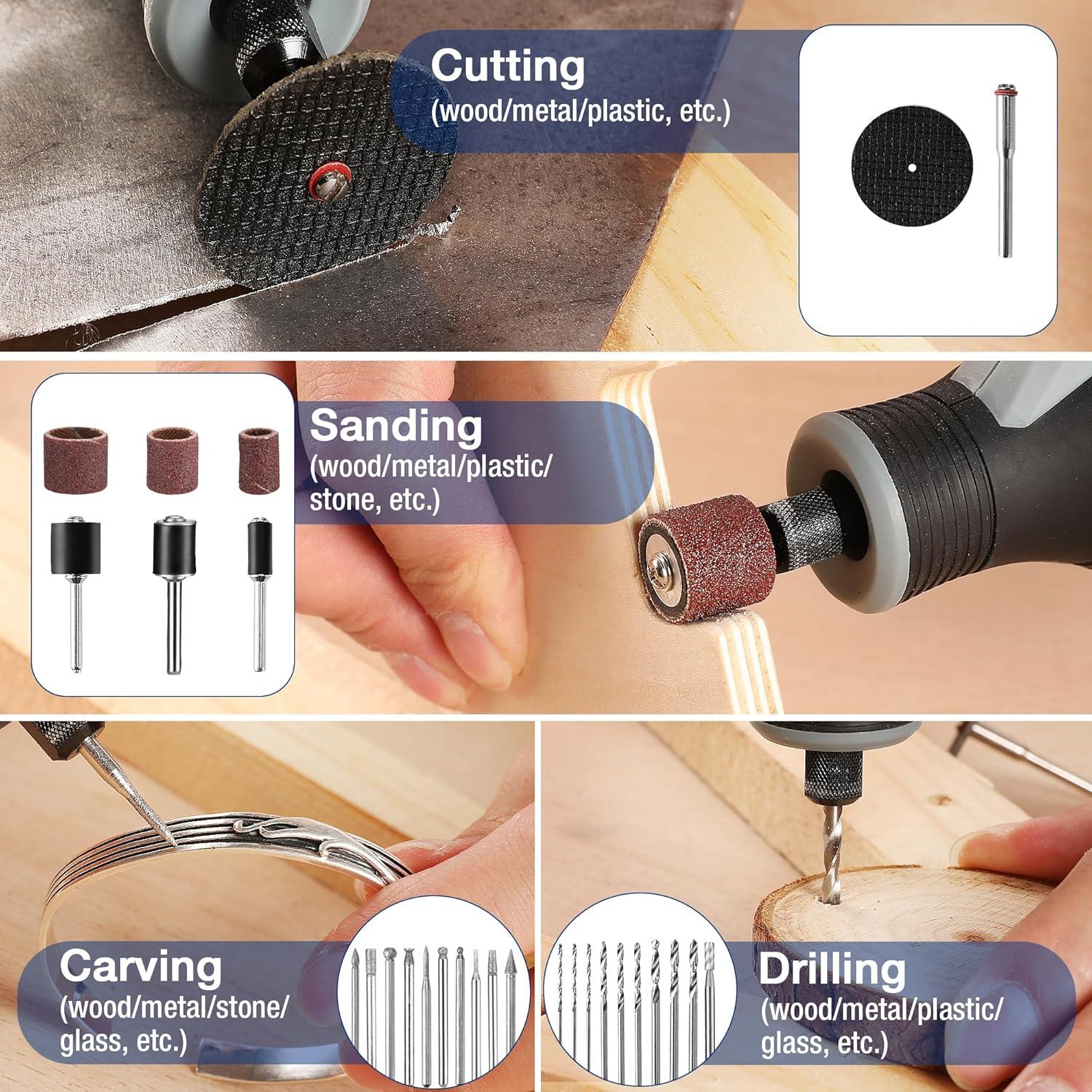 Kit de Accesorios Rotativos WORKPRO 476 Piezas - Versátil