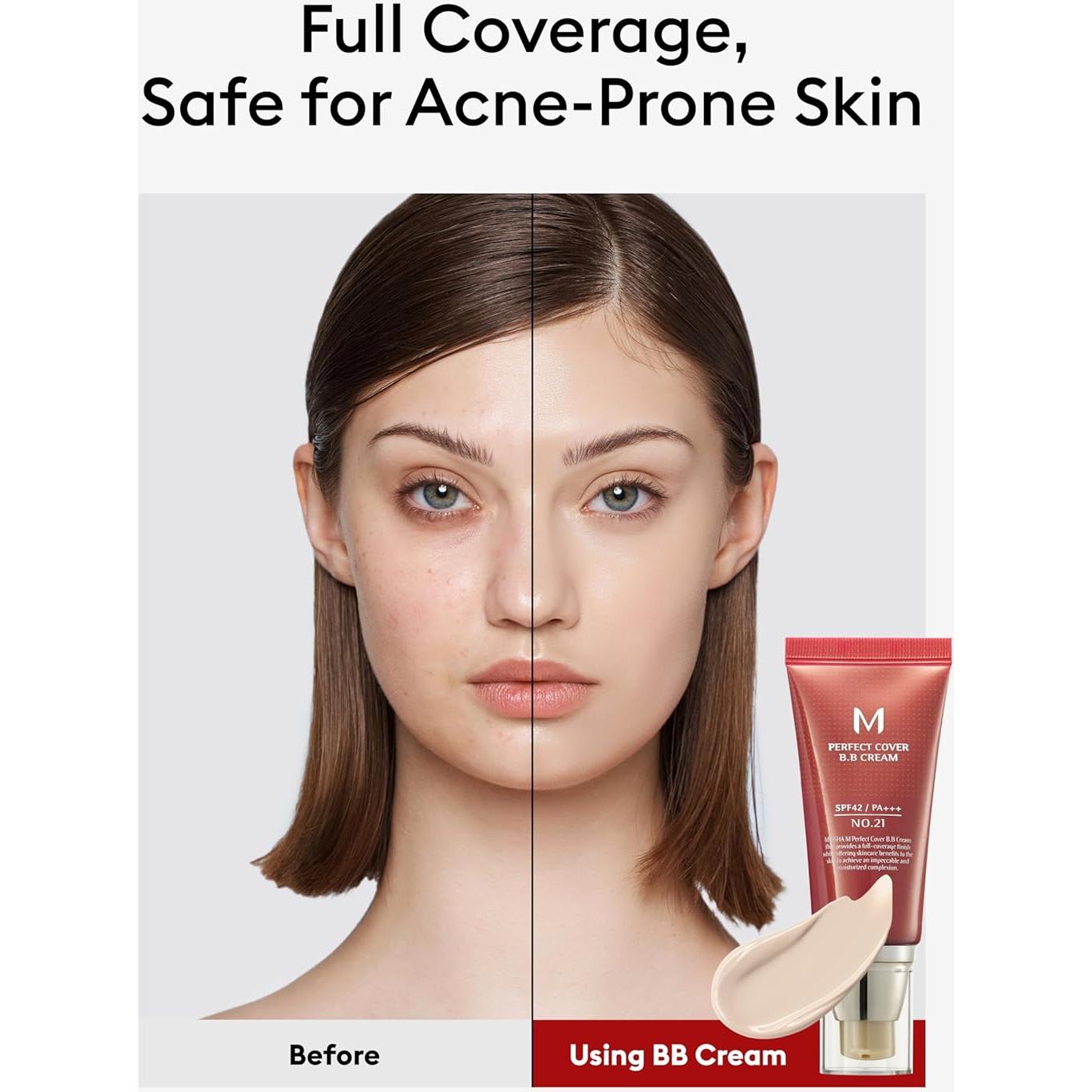 Crema BB Missha M Perfect Cover No.21 Beige Claro SPF 42