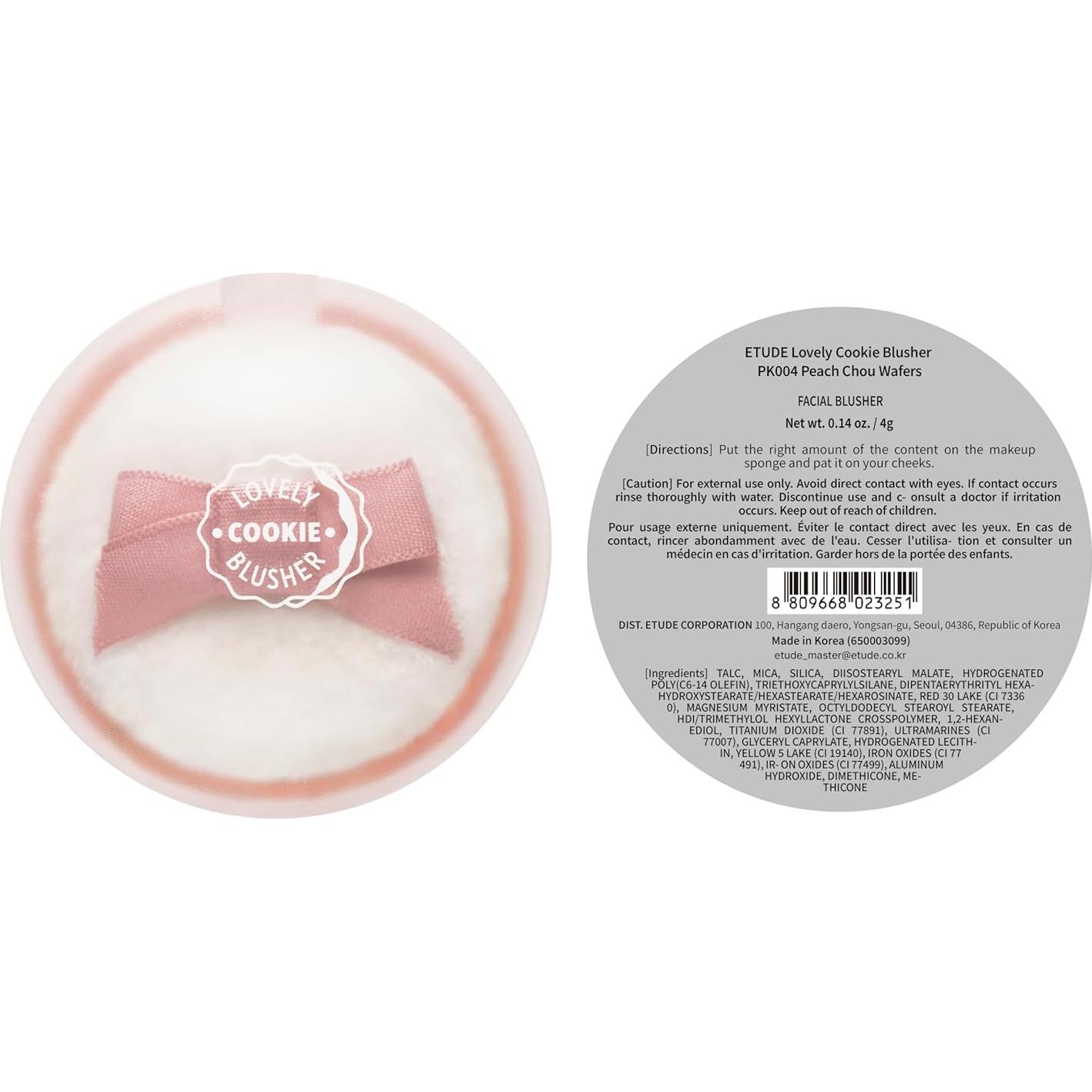 Rubor en Polvo Etude House Galletas Durazno Choux 4g